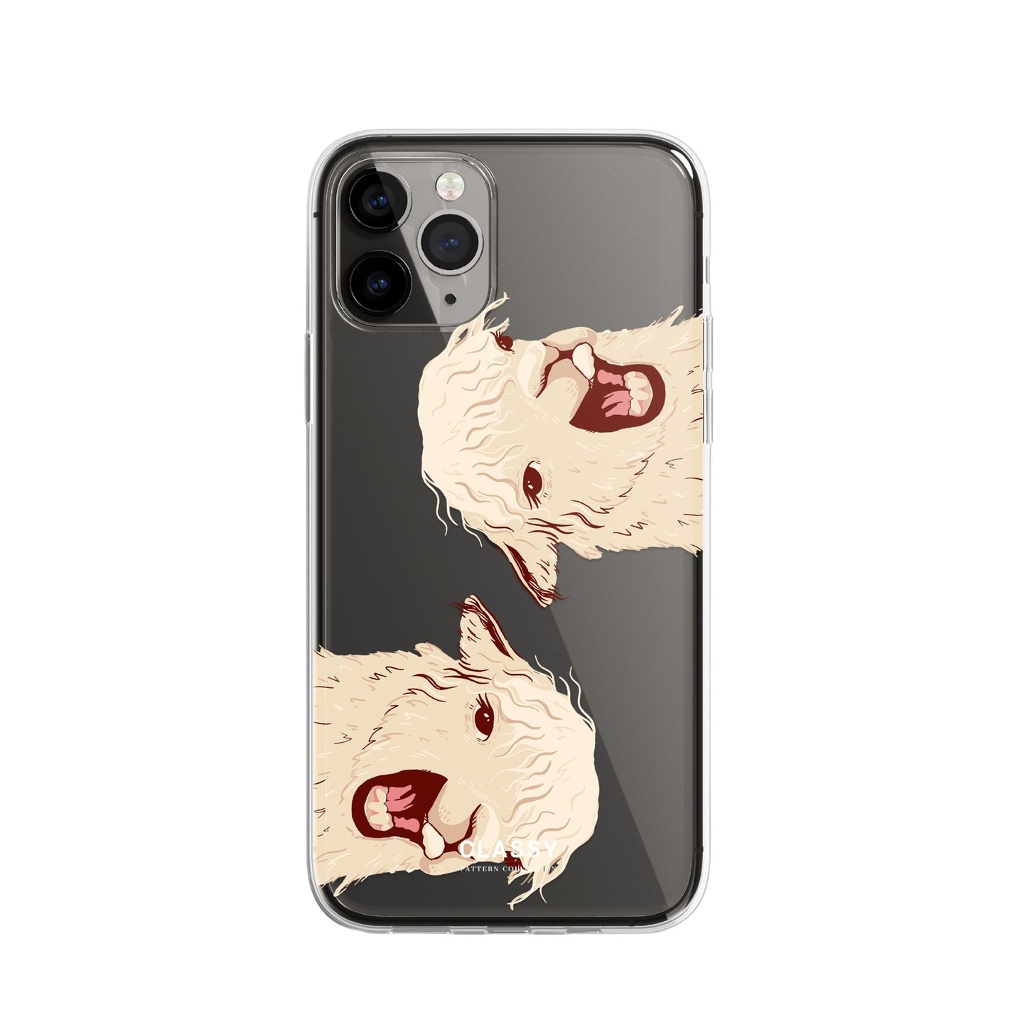 Funky Llamas Clear Case - Classy Cases - Phone Case - iPhone 16 Pro - Without gift packaging - 