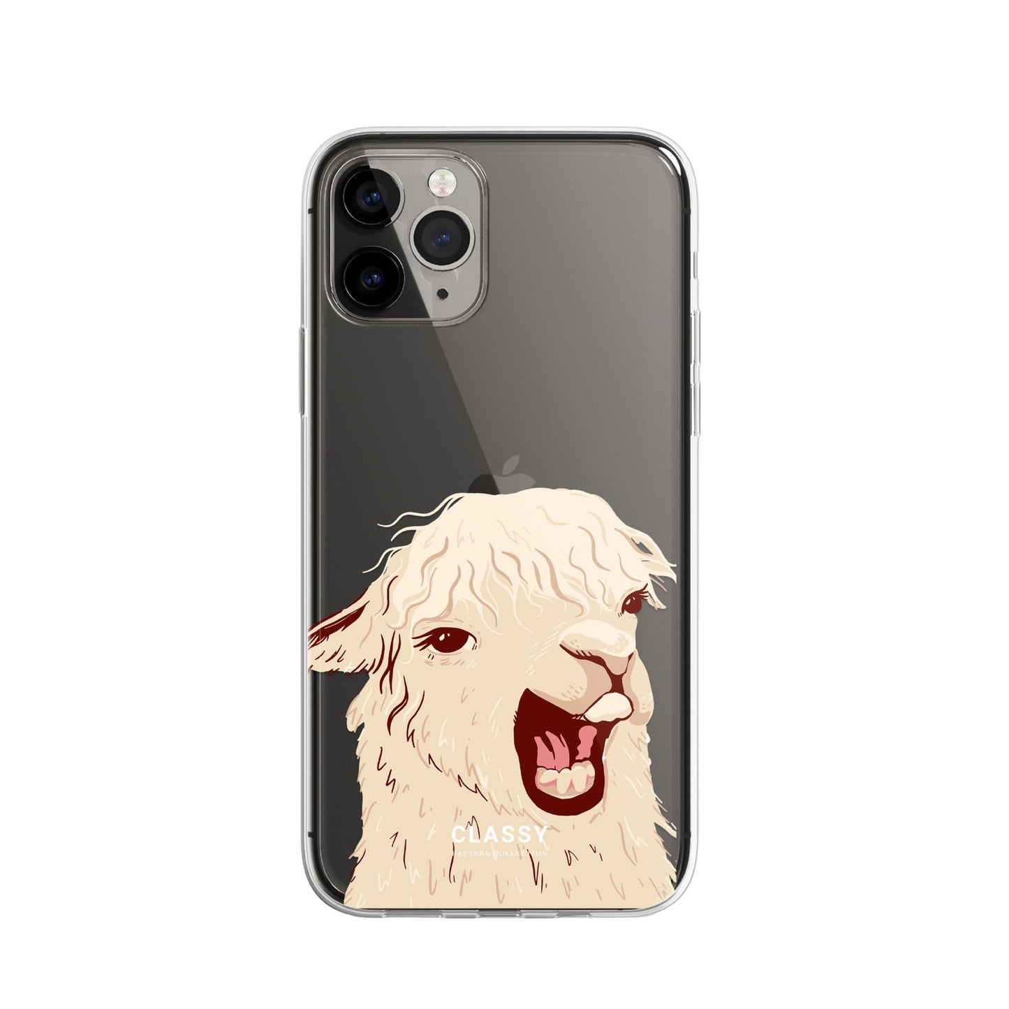 Funny Llama Clear Case - Classy Cases - Phone Case - iPhone 16 Pro - Without gift packaging - 