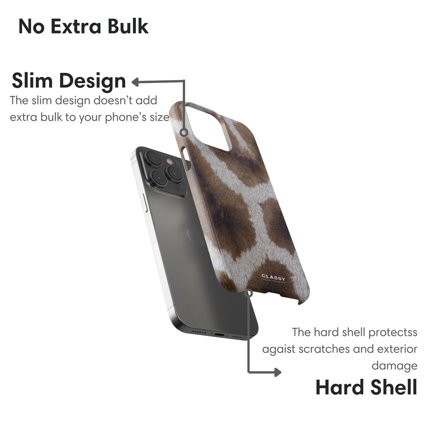 Giraffe Pattern Snap Case - Classy Cases - Phone Case - iPhone 17 - Glossy - 