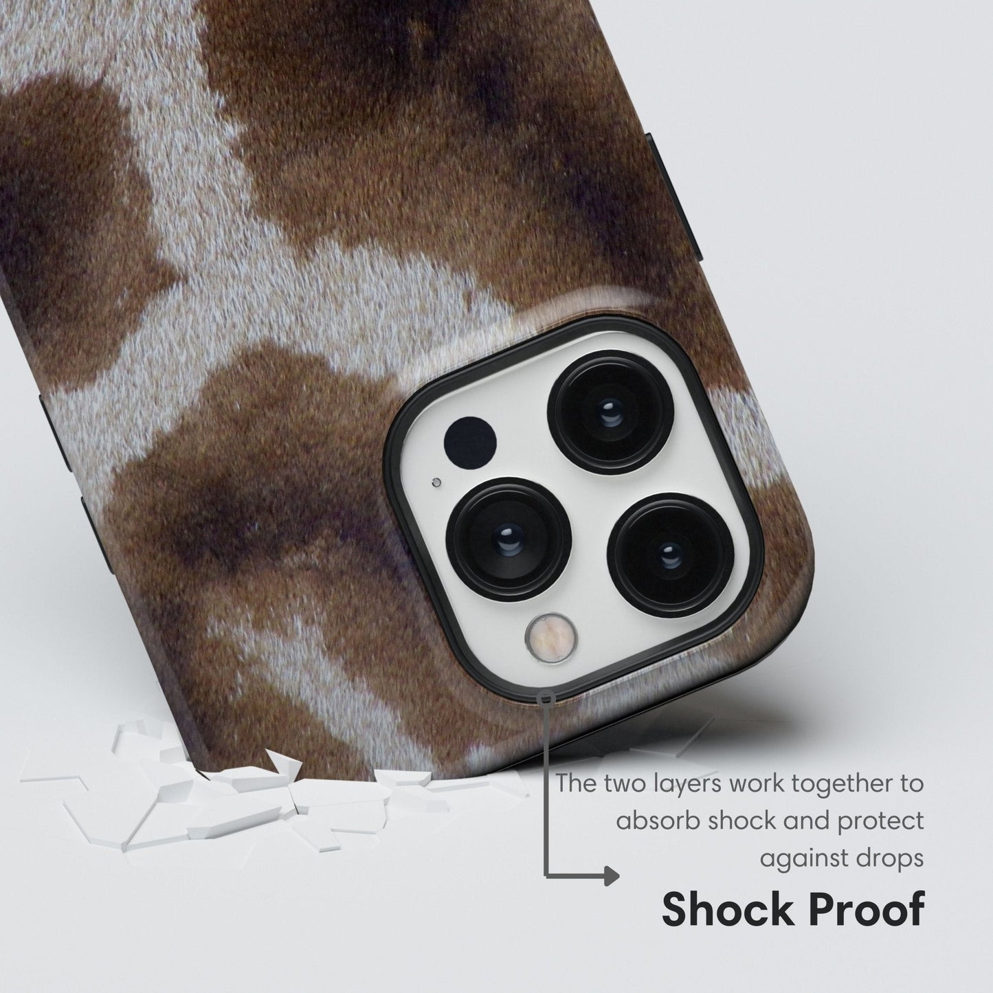 Giraffe Pattern Tough Case - Classy Cases - Phone Case - iPhone 17 - Glossy - 
