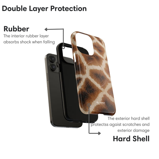 Giraffe Spots MagSafe Tough Case - Classy Cases - Phone Case - iPhone 17 - Glossy -