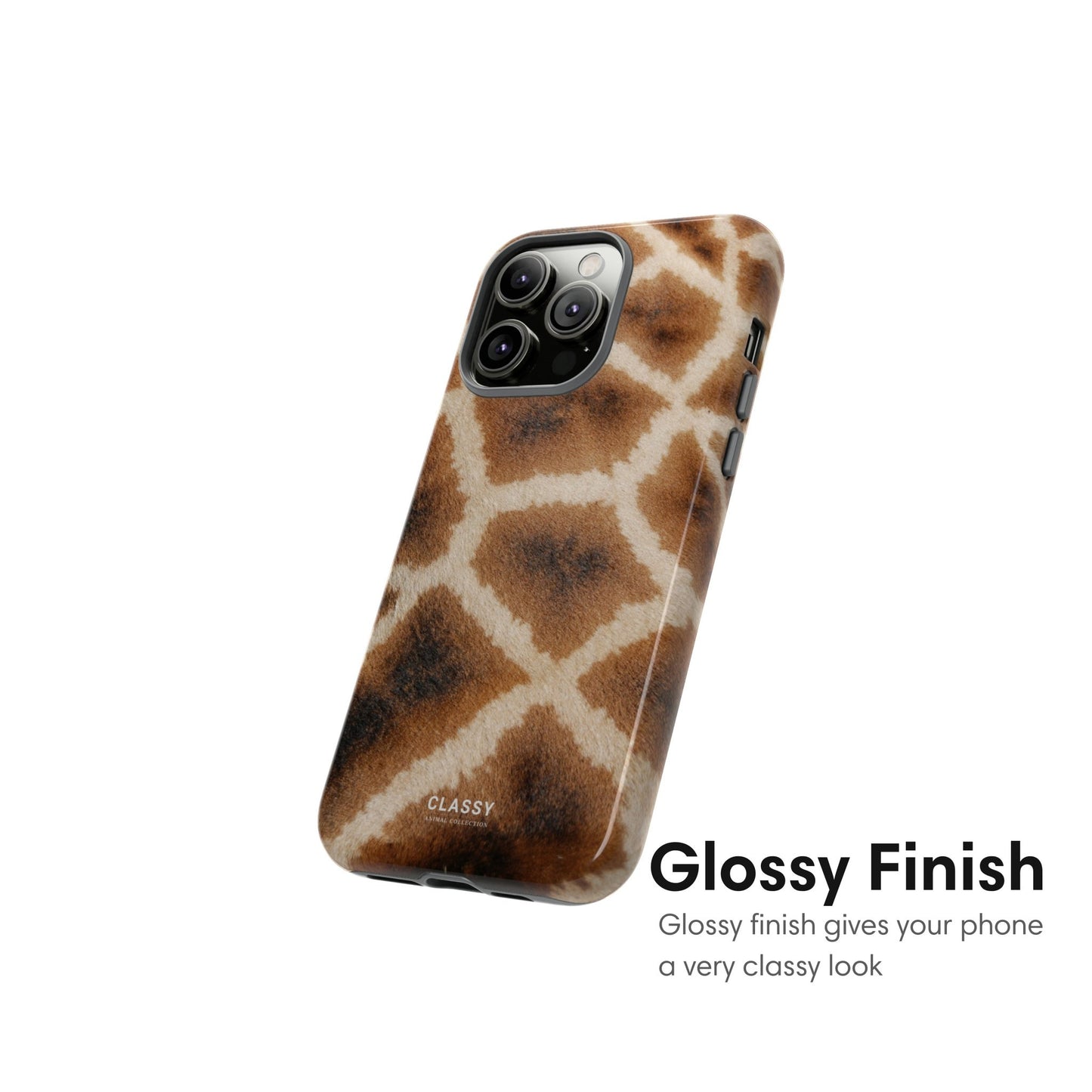 Giraffe Spots Tough Case - Classy Cases - Phone Case - iPhone 15 - Glossy - 