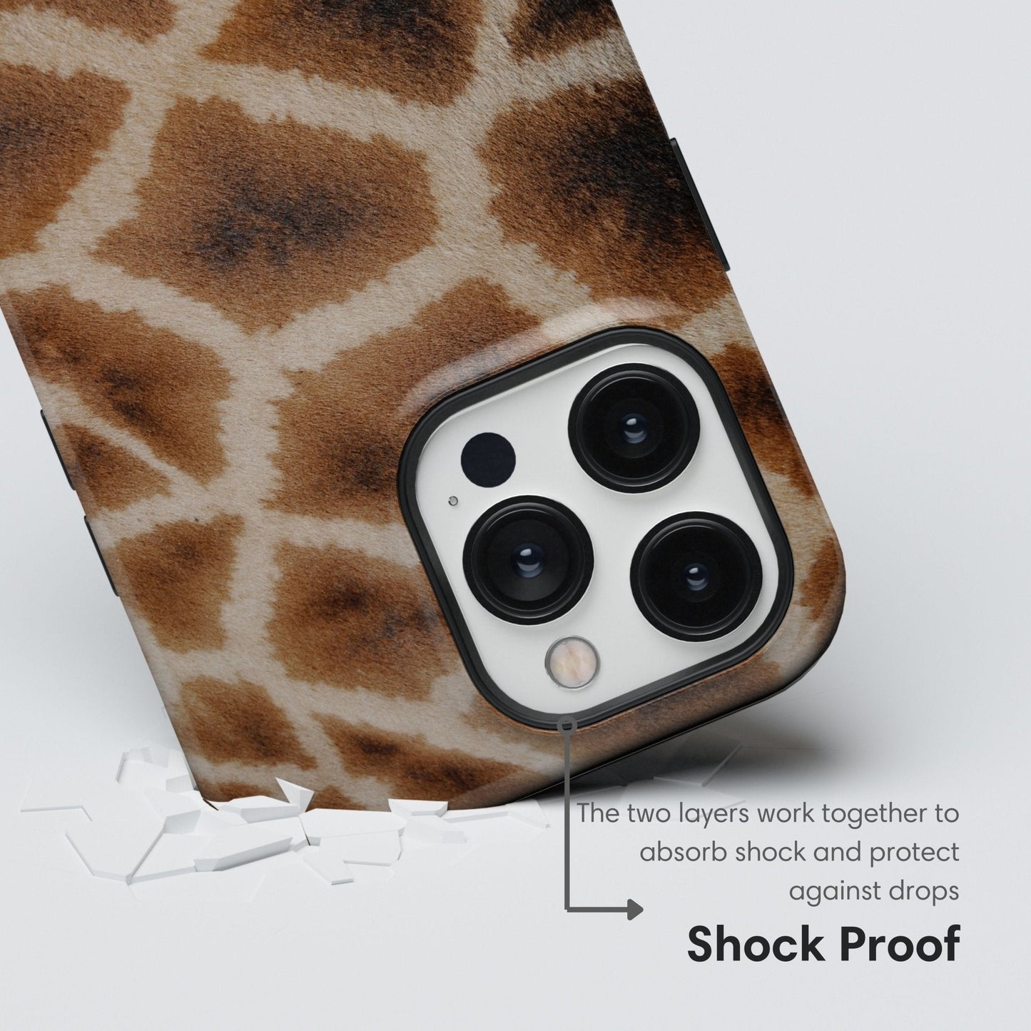 Giraffe Spots Tough Case - Classy Cases - Phone Case - iPhone 17 - Glossy - 