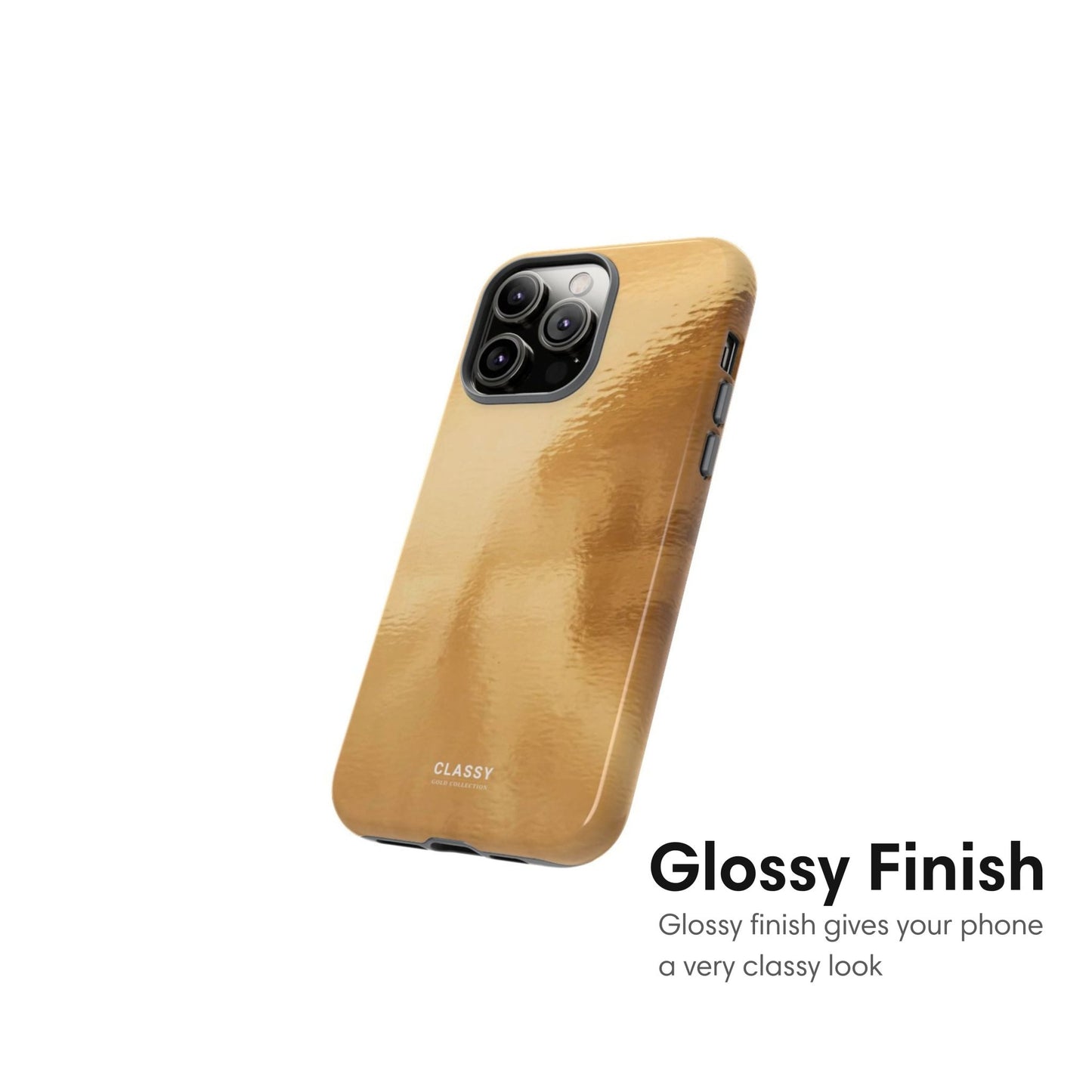 Gold Glossy Design Tough Case - Classy Cases - Phone Case - iPhone 17 - Glossy - 