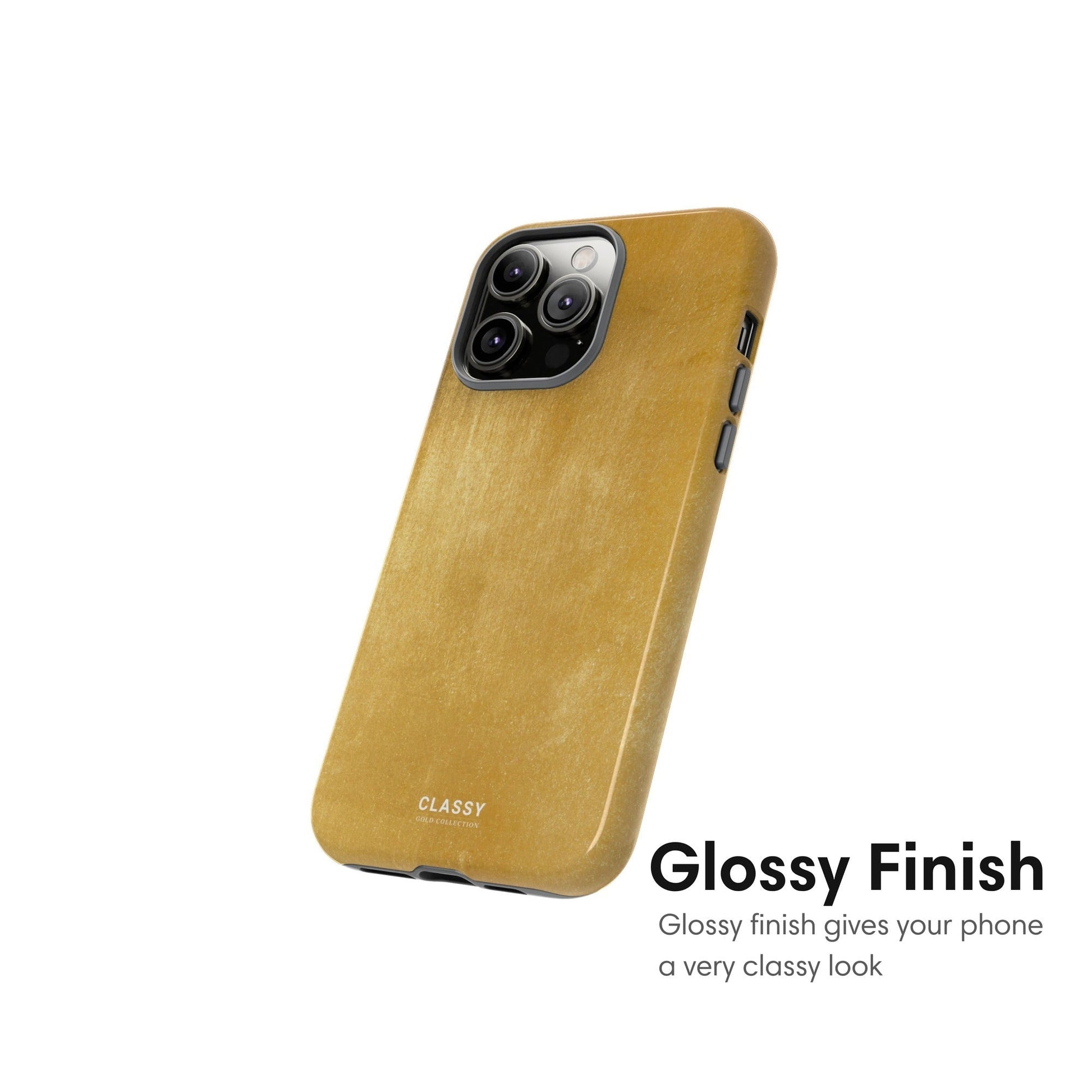 Gold Slight Pattern Tough Case - Classy Cases - Phone Case - iPhone 17 - Glossy - 
