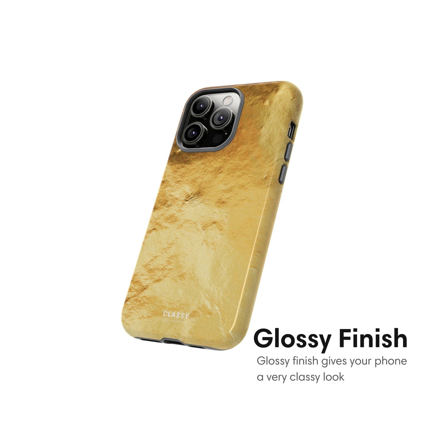Gold Texture Pattern Tough Case - Classy Cases - Phone Case - iPhone 17 - Glossy - 