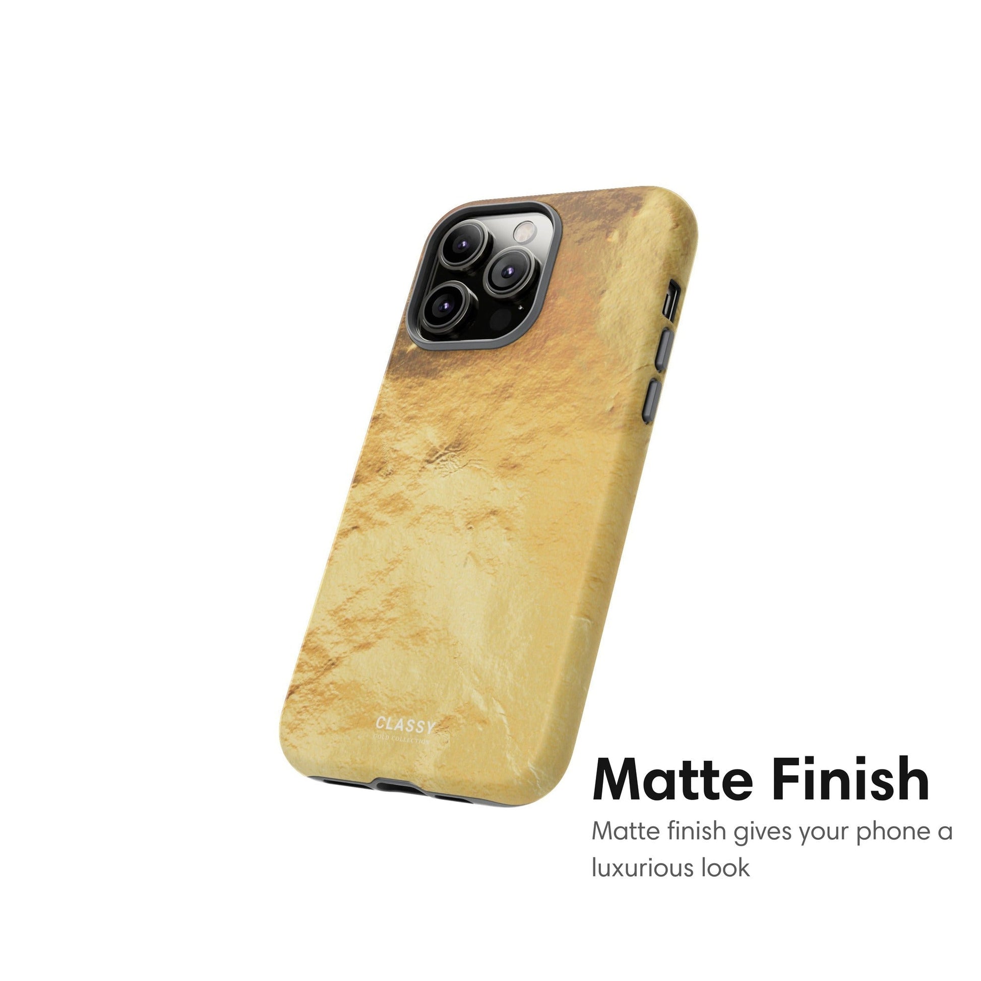 Gold Texture Pattern Tough Case - Classy Cases - Phone Case - iPhone 17 - Glossy - 