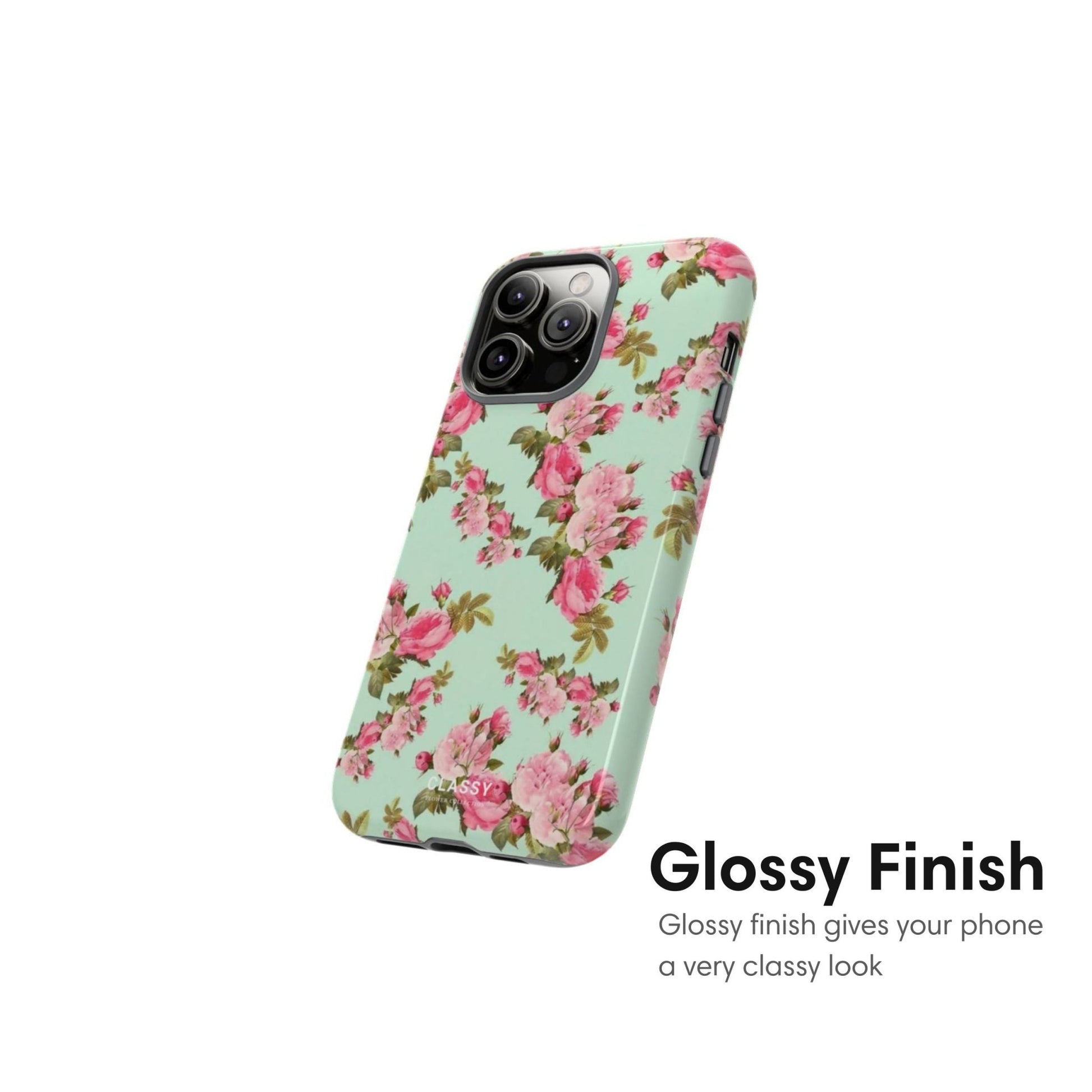 Graceful Flowers Tough Case - Classy Cases - Phone Case - iPhone 17 - Glossy - 