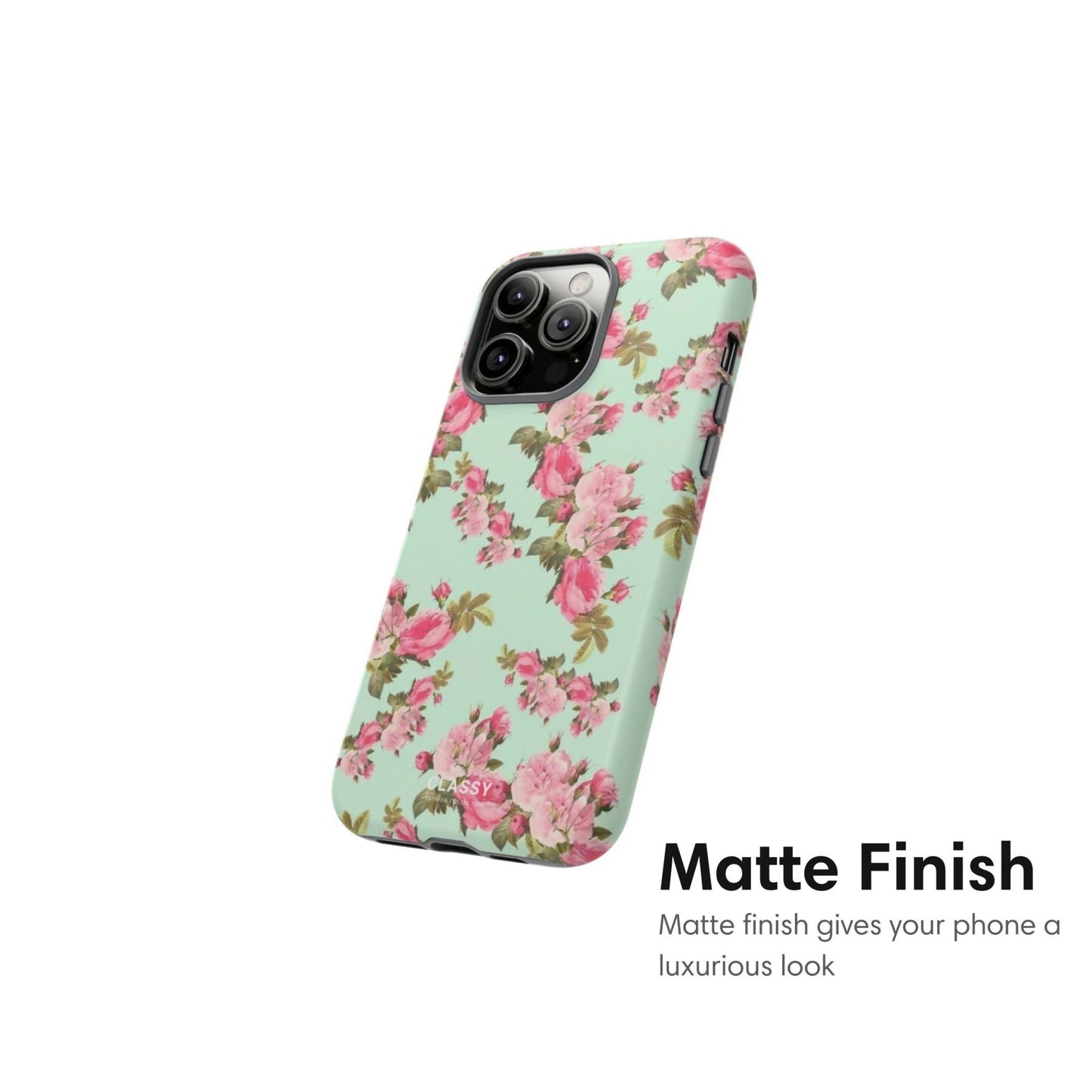 Graceful Flowers Tough Case - Classy Cases - Phone Case - iPhone 17 - Glossy - 
