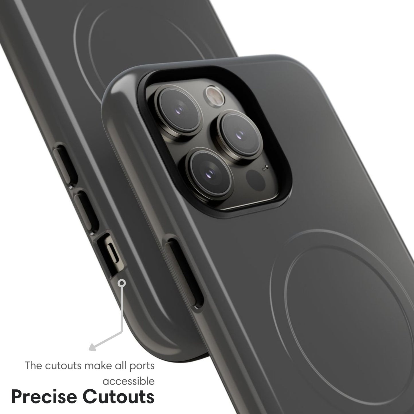 Gray MagSafe Tough Case - Classy Cases - Phone Case - iPhone 17 - Glossy - 