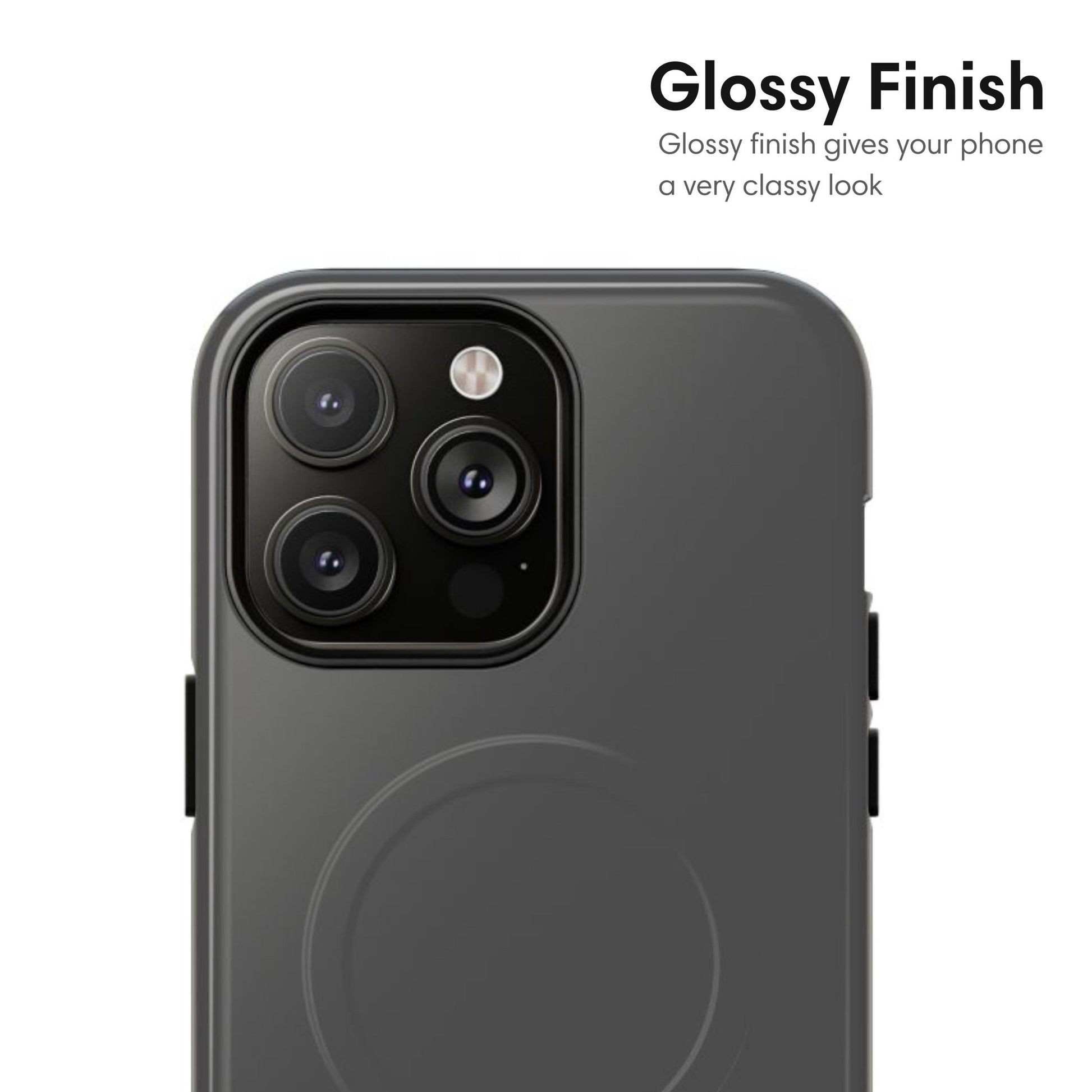 Gray MagSafe Tough Case - Classy Cases - Phone Case - iPhone 17 - Glossy - 