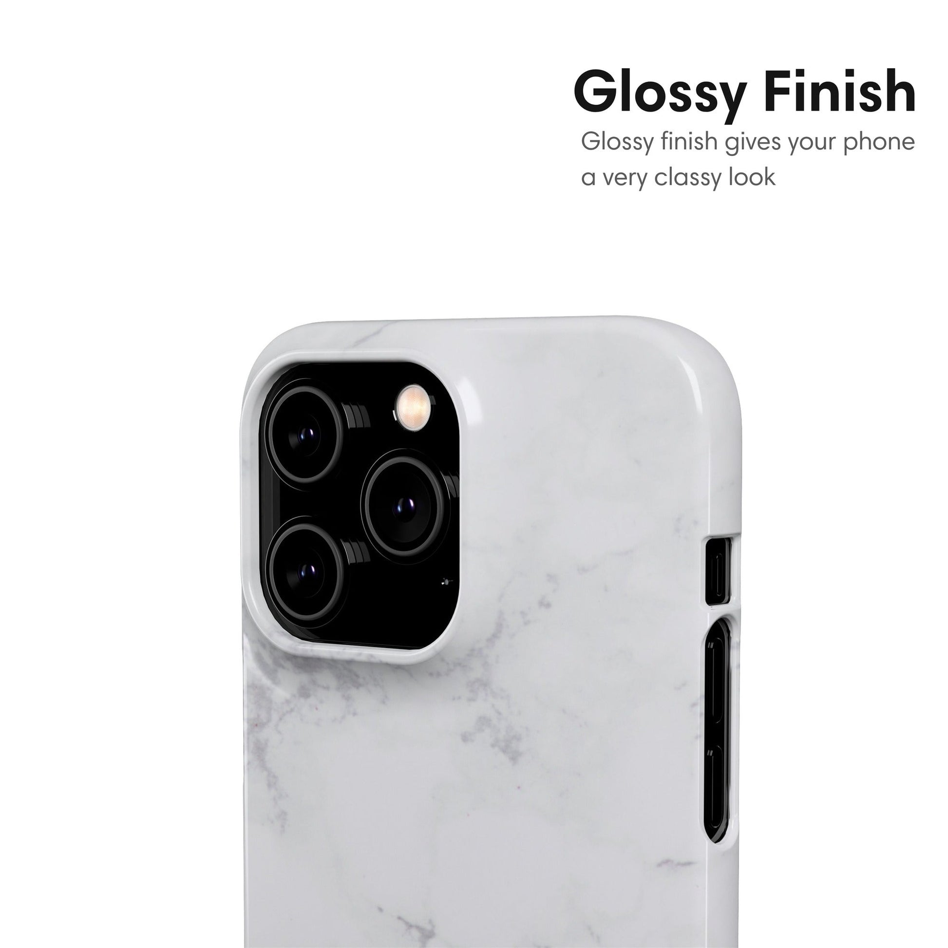 Gray Marble Snap Case - Classy Cases - Phone Case - iPhone 17 - Glossy - 