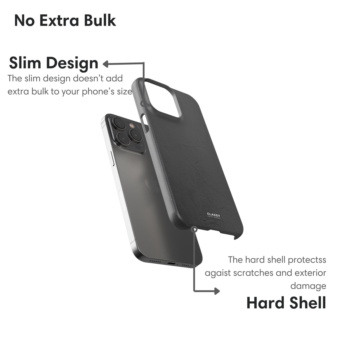 Gray Pattern Snap Case - Classy Cases - Phone Case - iPhone 17 - Glossy - 