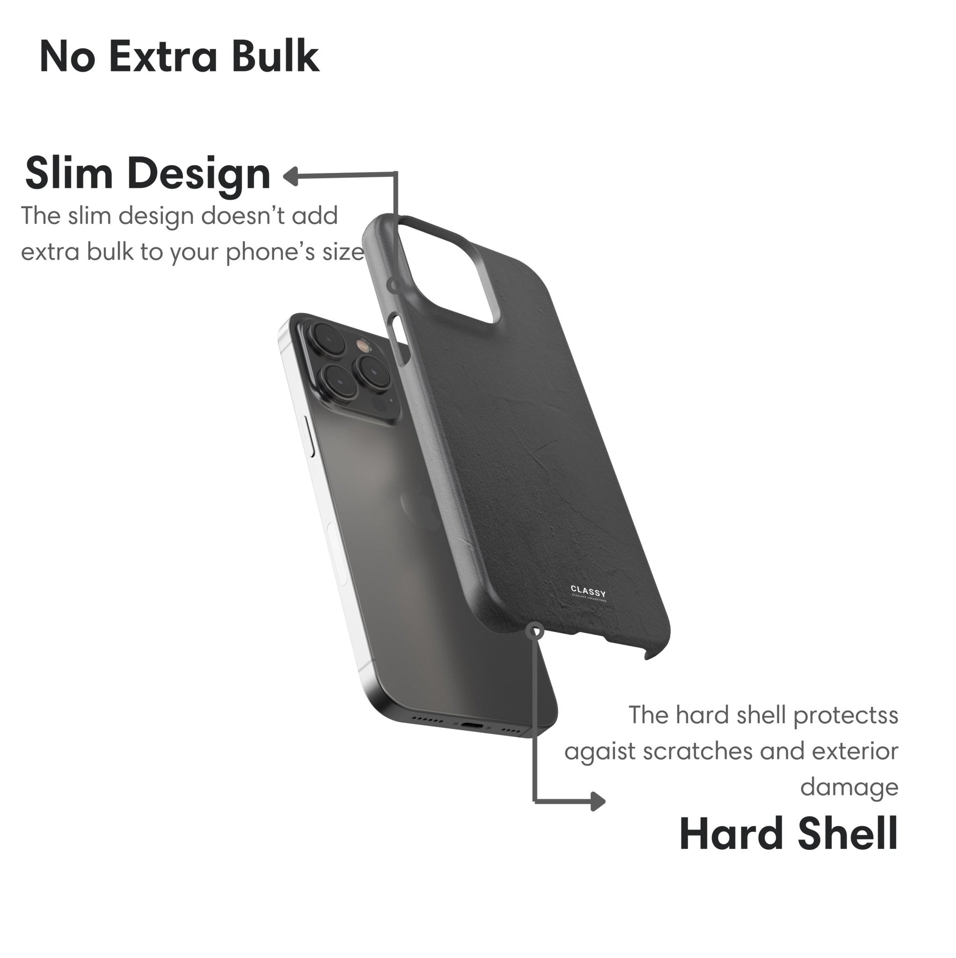 Gray Pattern Snap Case - Classy Cases - Phone Case - iPhone 17 - Glossy - 