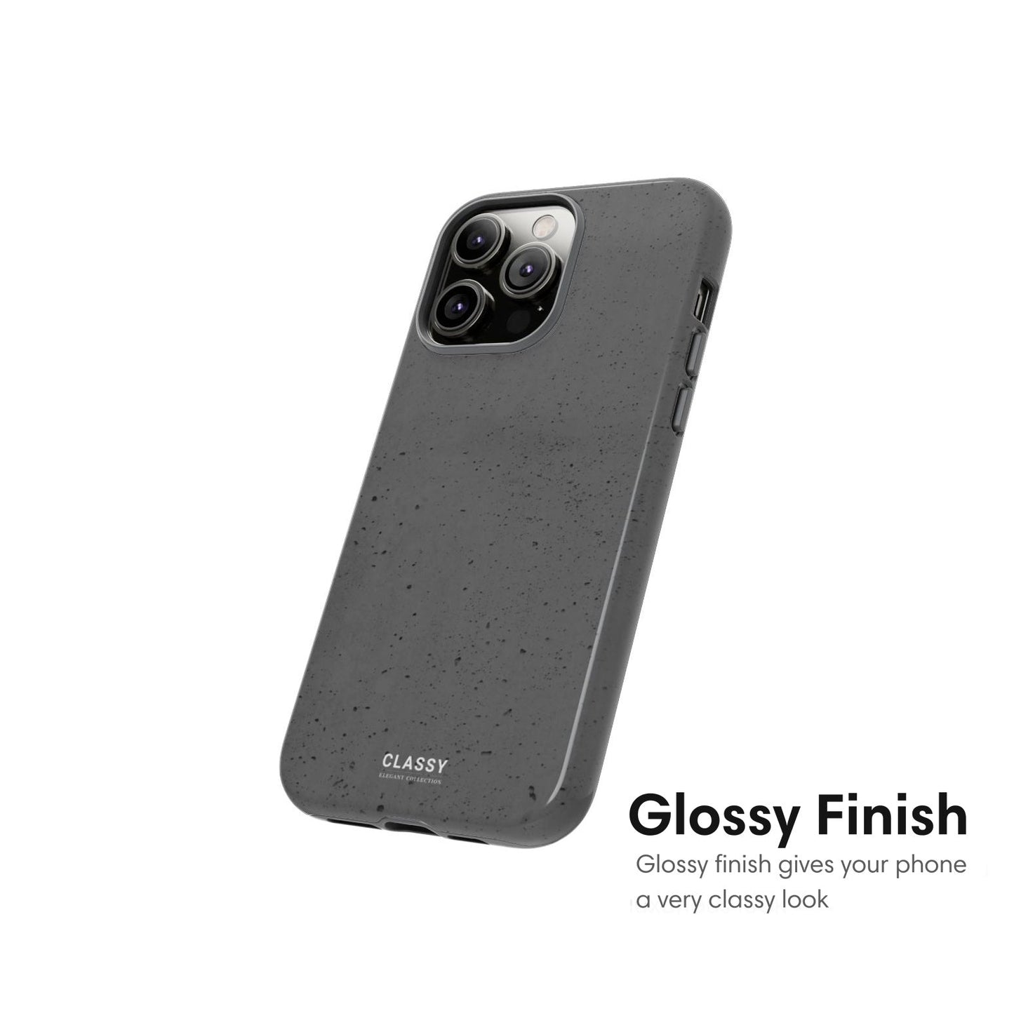 Gray Pattern Tough Case - Classy Cases - Phone Case - iPhone 17 - Glossy - 