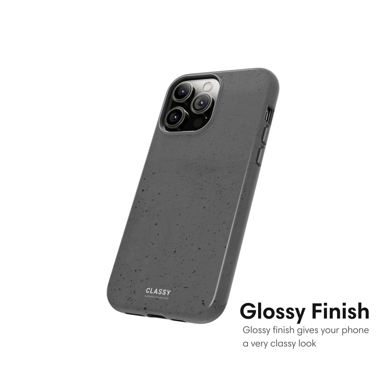 Gray Pattern Tough Case - Classy Cases - Phone Case - iPhone 17 - Glossy - 