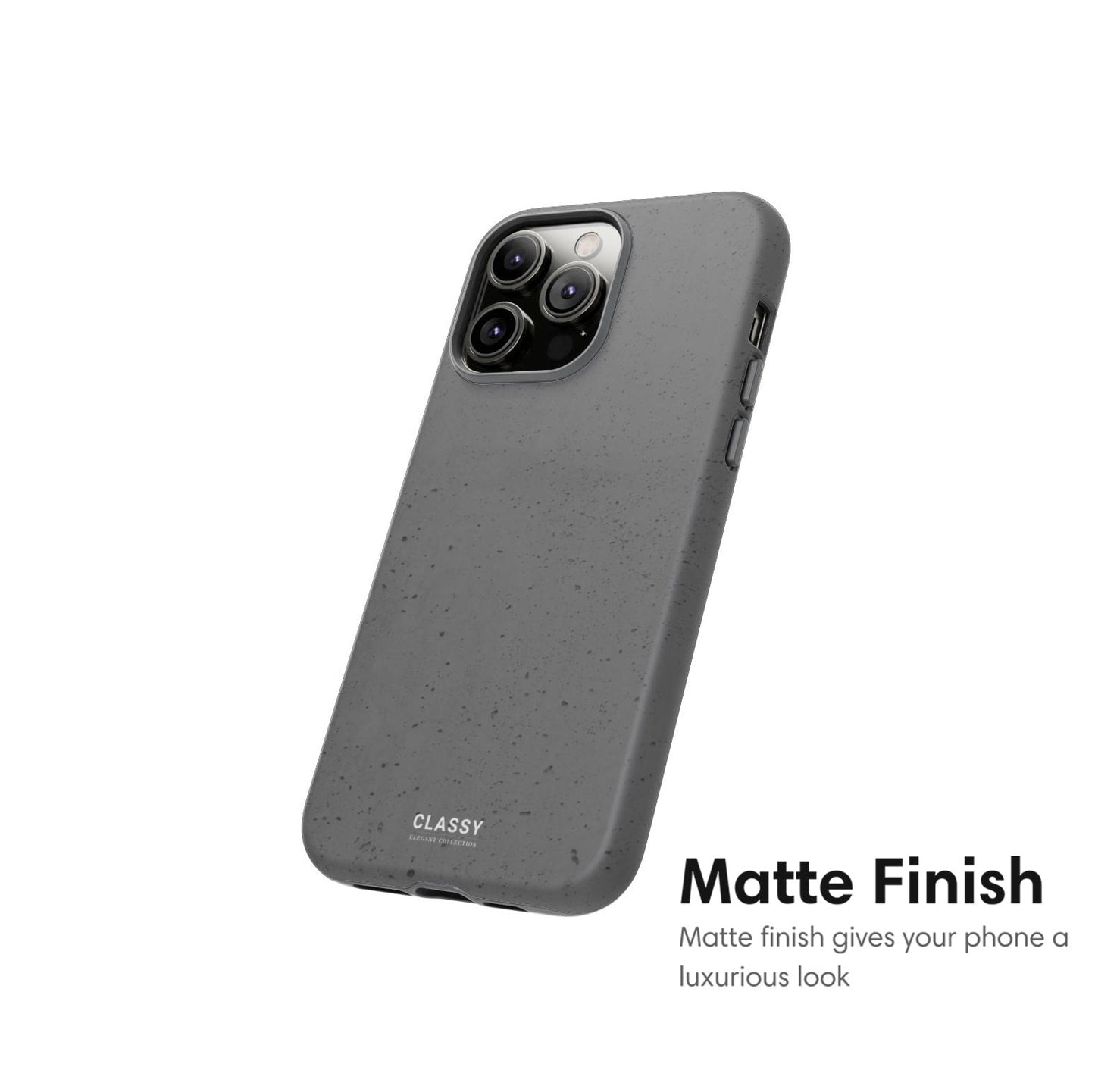 Gray Pattern Tough Case - Classy Cases - Phone Case - iPhone 17 - Glossy - 