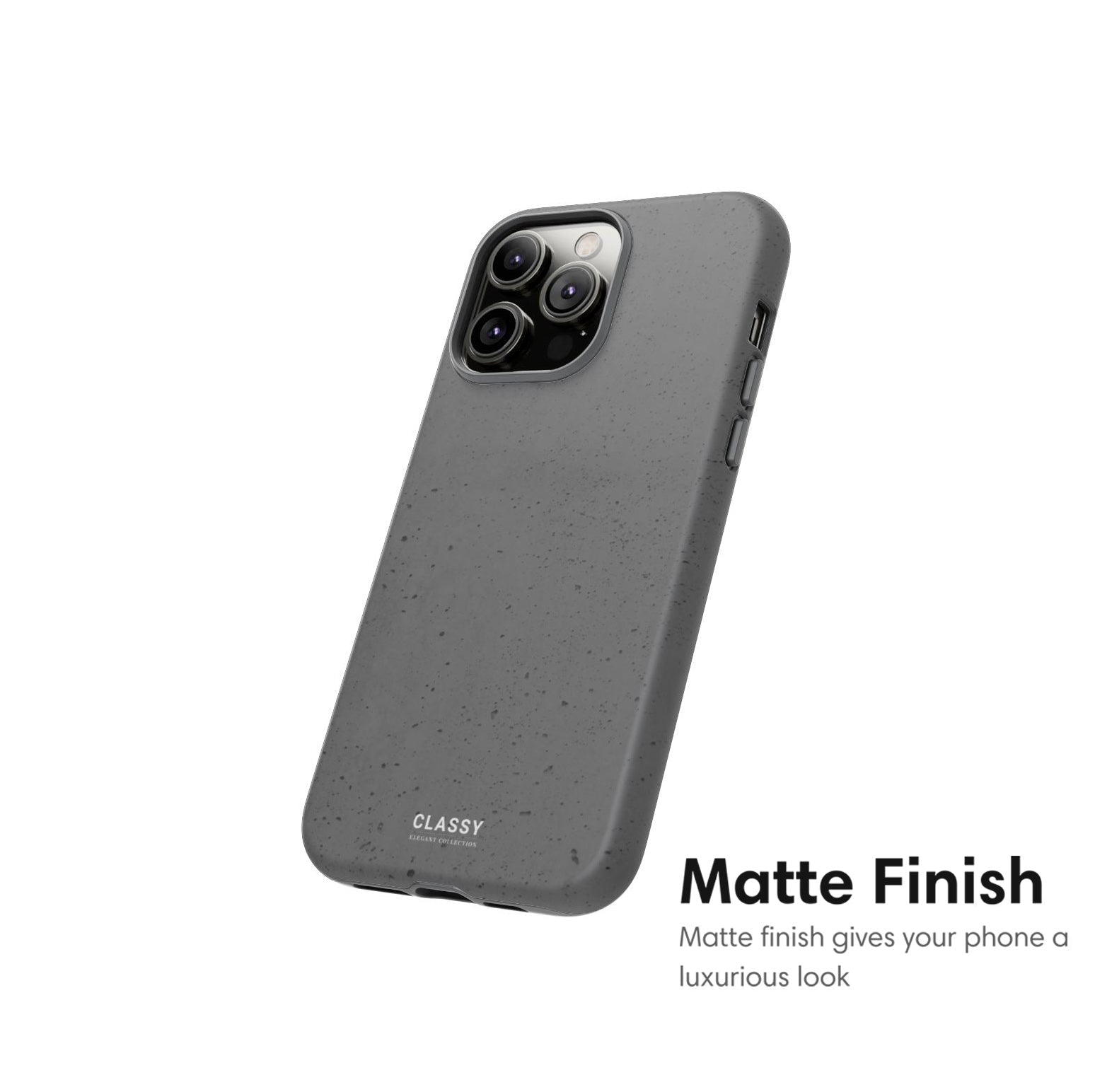 Gray Pattern Tough Case - Classy Cases - Phone Case - iPhone 17 - Glossy - 