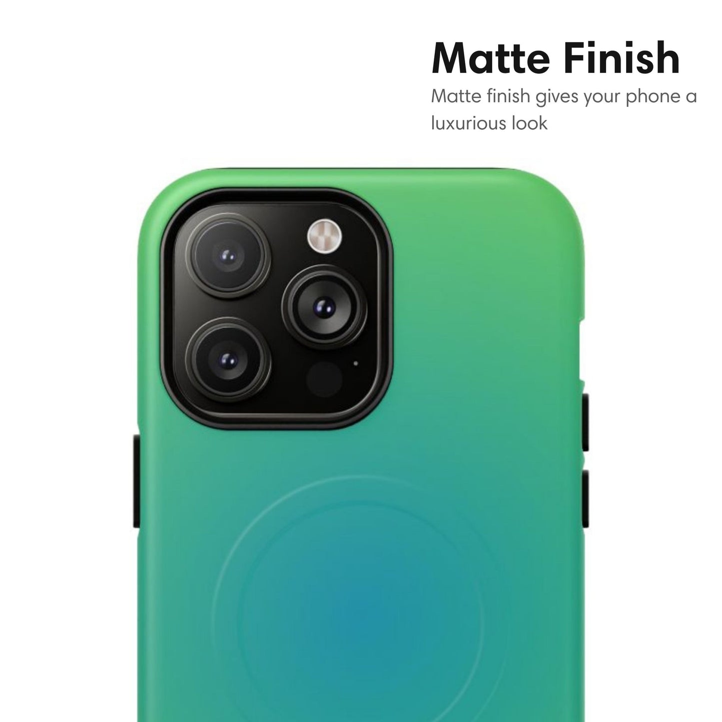 Green and Blue Ombre MagSafe Tough Case - Classy Cases - Phone Case - iPhone 17 - Glossy - 