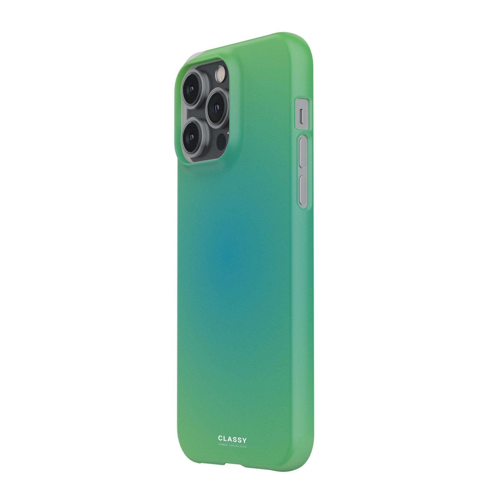 Green and Blue Ombre Snap Case - Classy Cases - Phone Case - iPhone 17 - Glossy - 