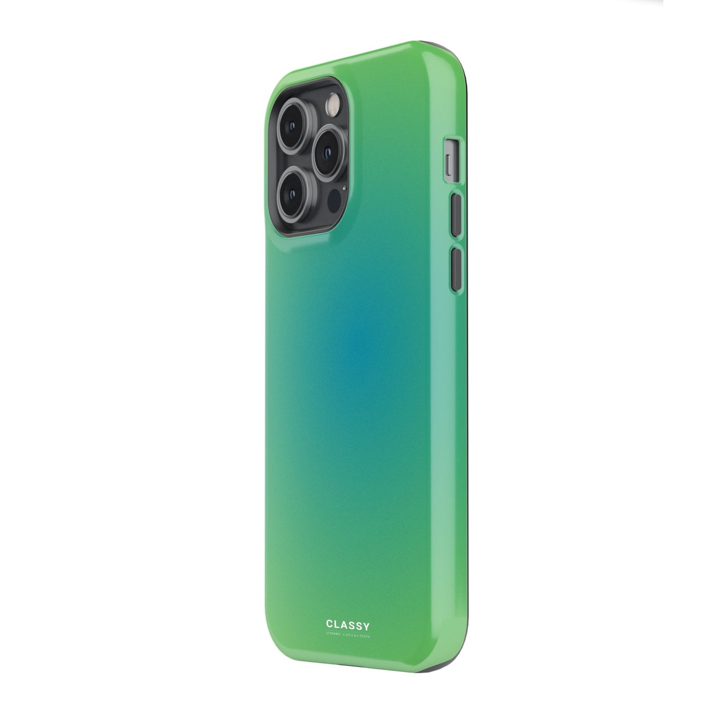 Green and Blue Ombre Tough Case - Classy Cases - Phone Case - iPhone 17 - Glossy - 