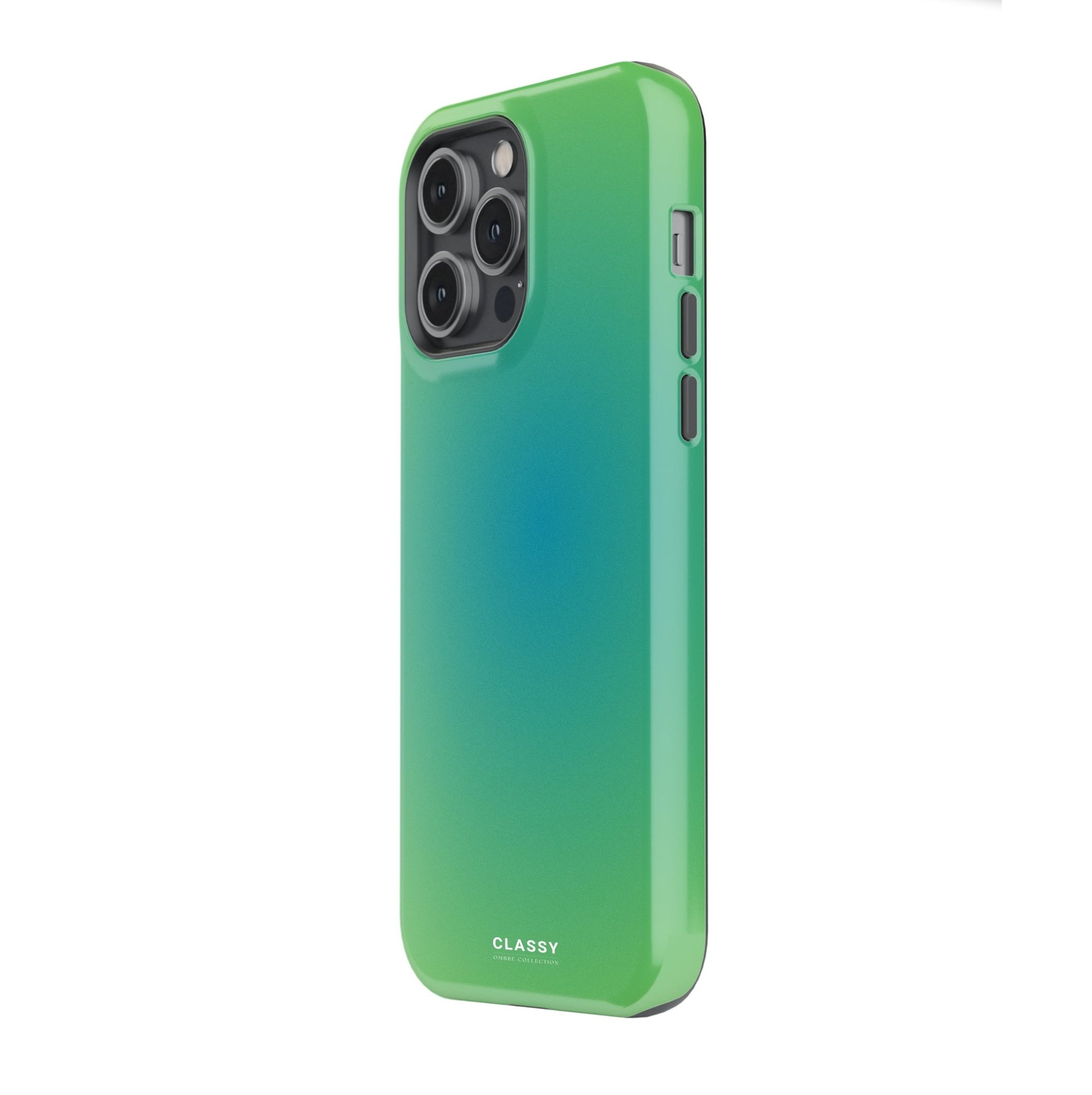 Green and Blue Ombre Tough Case - Classy Cases - Phone Case - iPhone 17 - Glossy - 