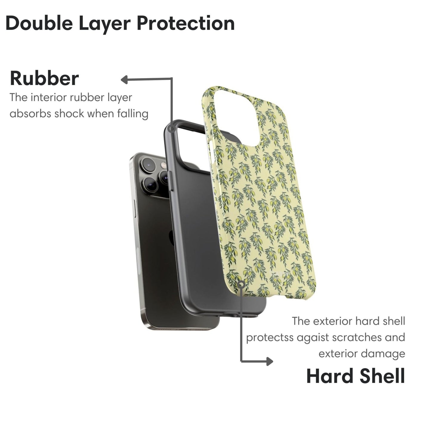 Green Flower Tough Case - Classy Cases - Phone Case - iPhone 17 - Glossy - 