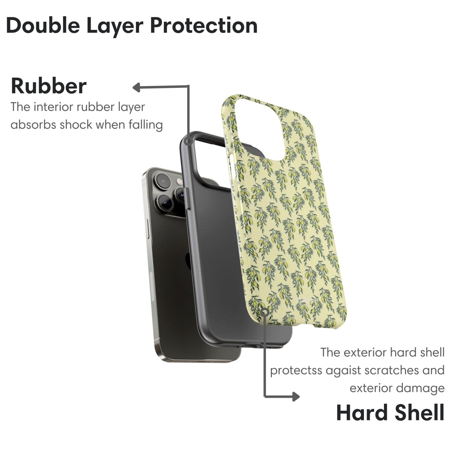 Green Flower Tough Case - Classy Cases - Phone Case - iPhone 17 - Glossy - 