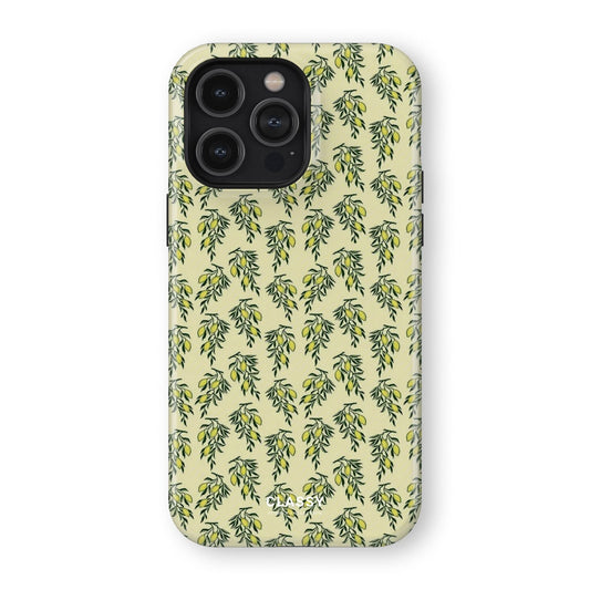 Green Flower Tough Case - Classy Cases - Phone Case - iPhone 17 - Glossy - 