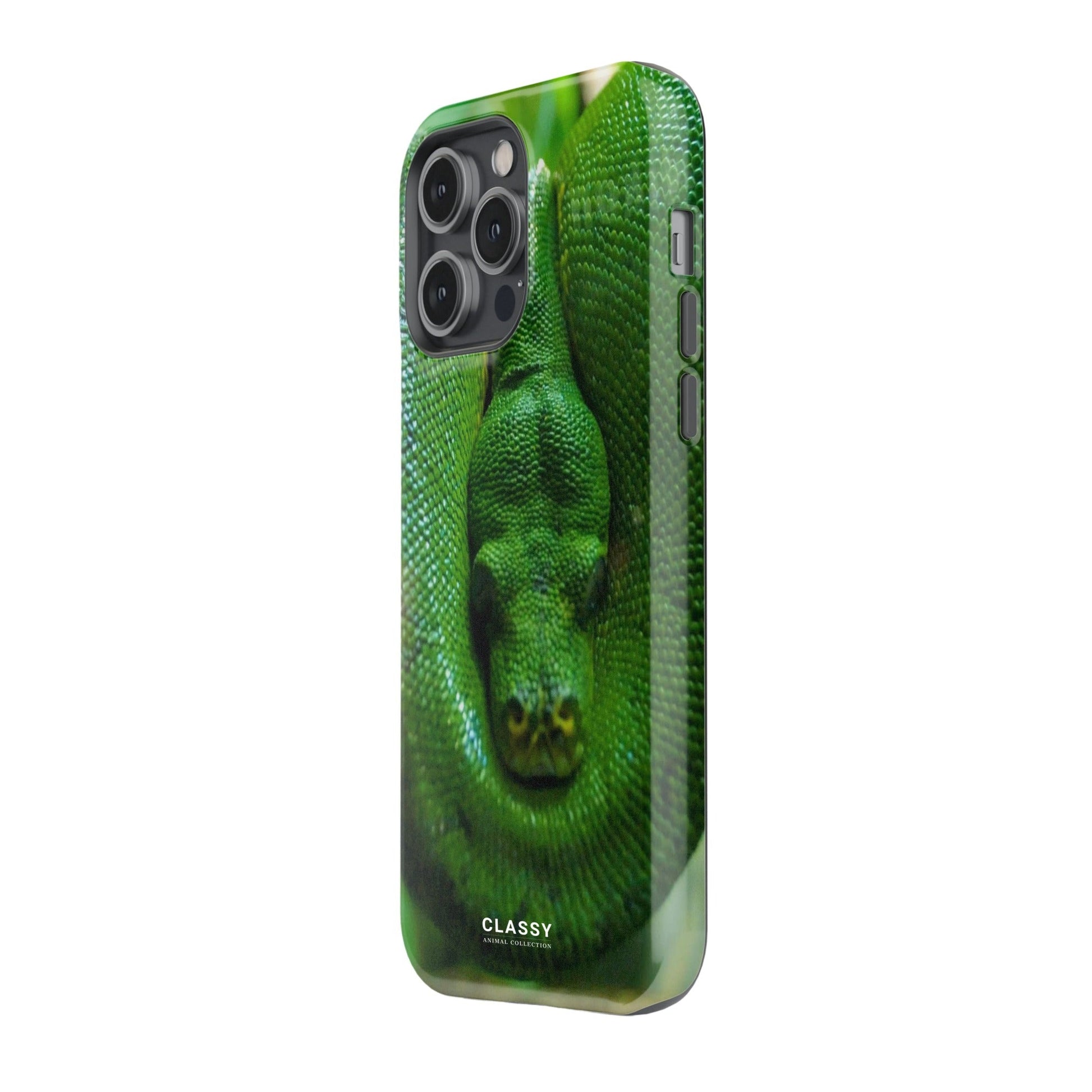 Green Snake Tough Case - Classy Cases - Phone Case - iPhone 17 - Glossy - 
