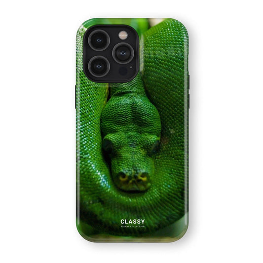 Green Snake Tough Case - Classy Cases - Phone Case - iPhone 17 - Glossy - 