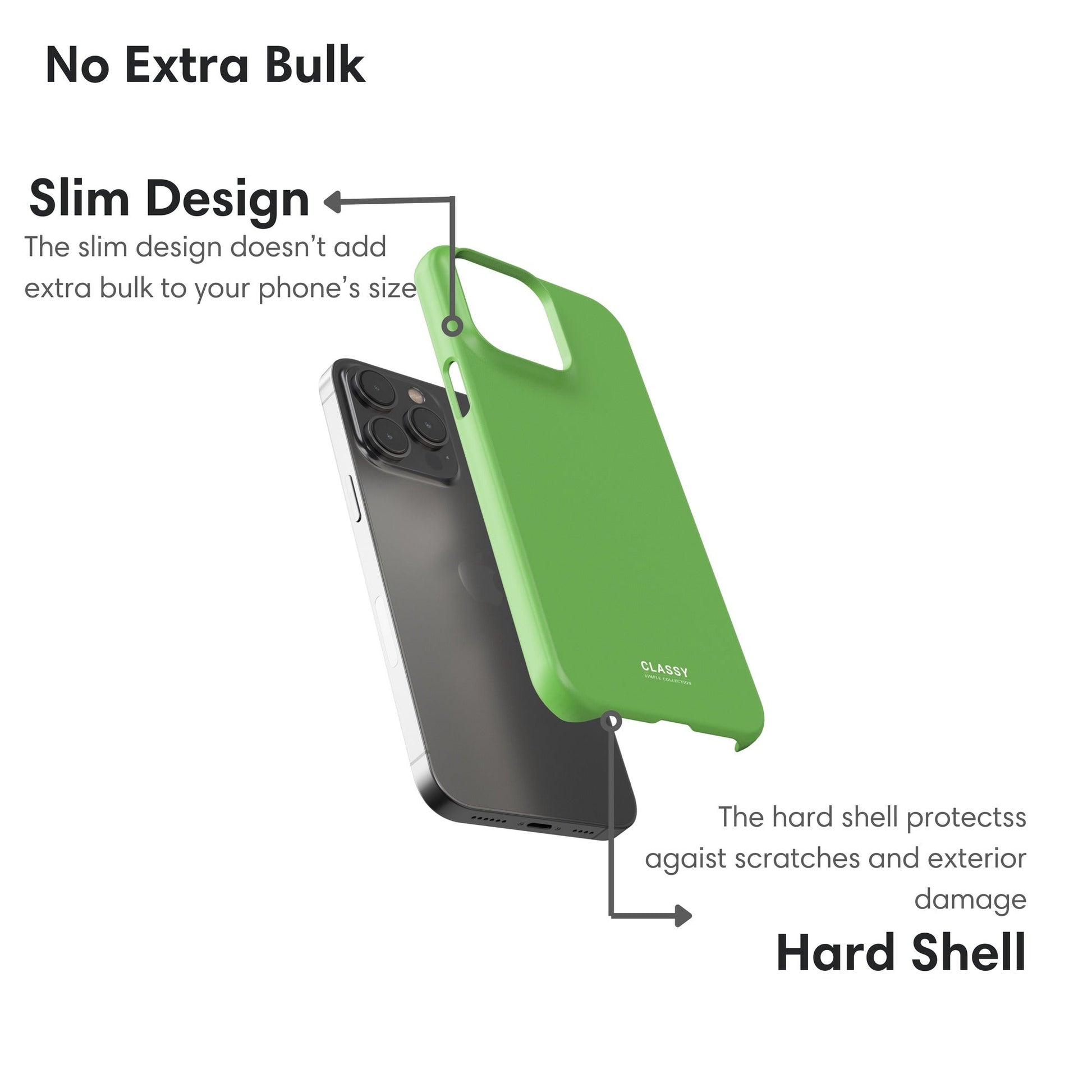 Green Snap Case - Classy Cases - Phone Case - iPhone 17 - Glossy - 
