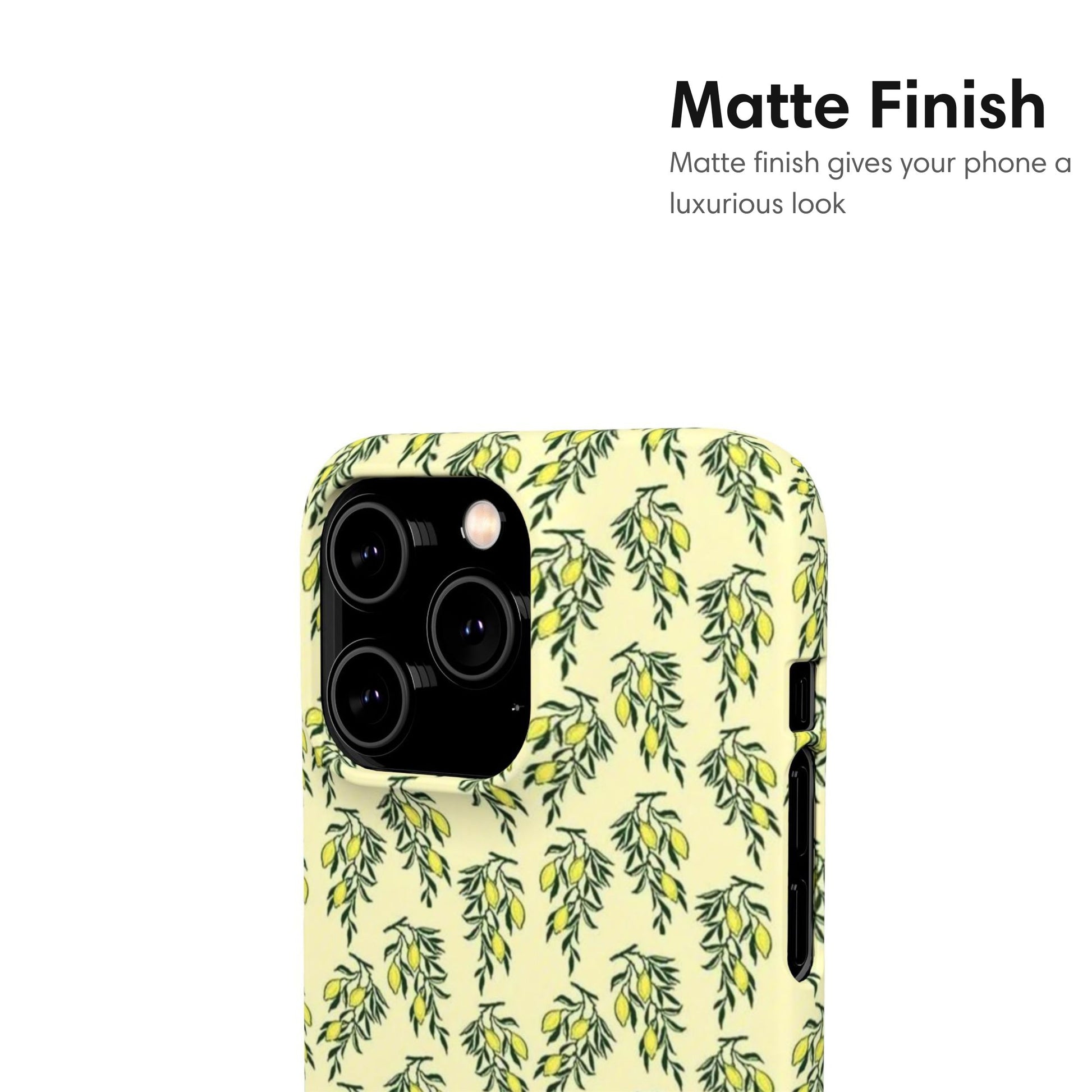 Green Flowers Snap Case matte