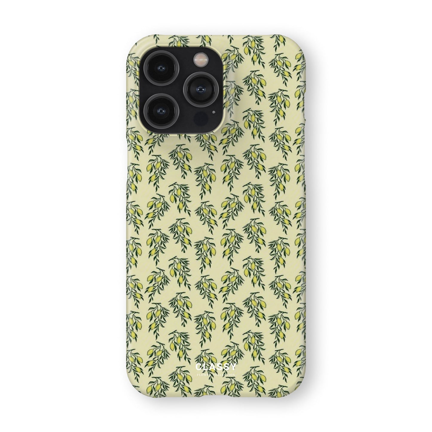 Green Flowers Snap Case front