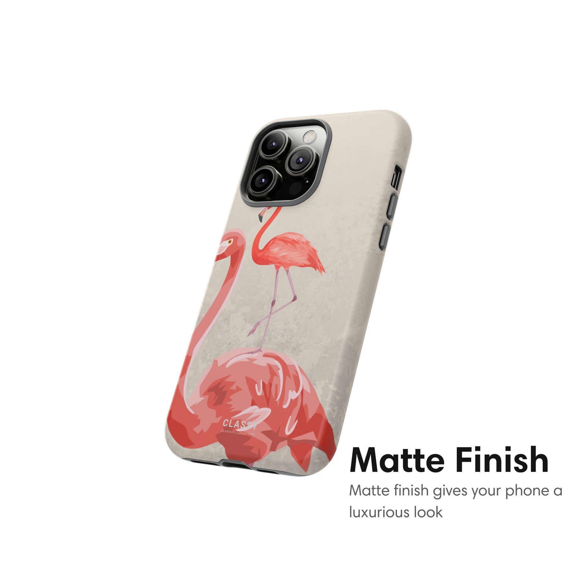 Huge Awesome Flamingo Tough Case - Classy Cases - Phone Case - iPhone 17 - Glossy - 