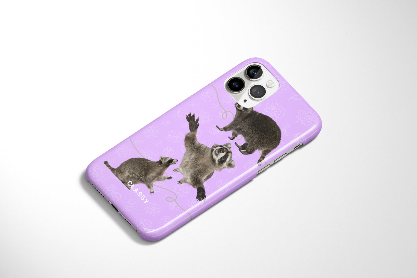 Purple Raccoon Snap Case