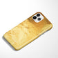 Gold Textured Pattern Snap Case - Classy Cases - Phone Case - iPhone 12 Pro Max - Glossy -