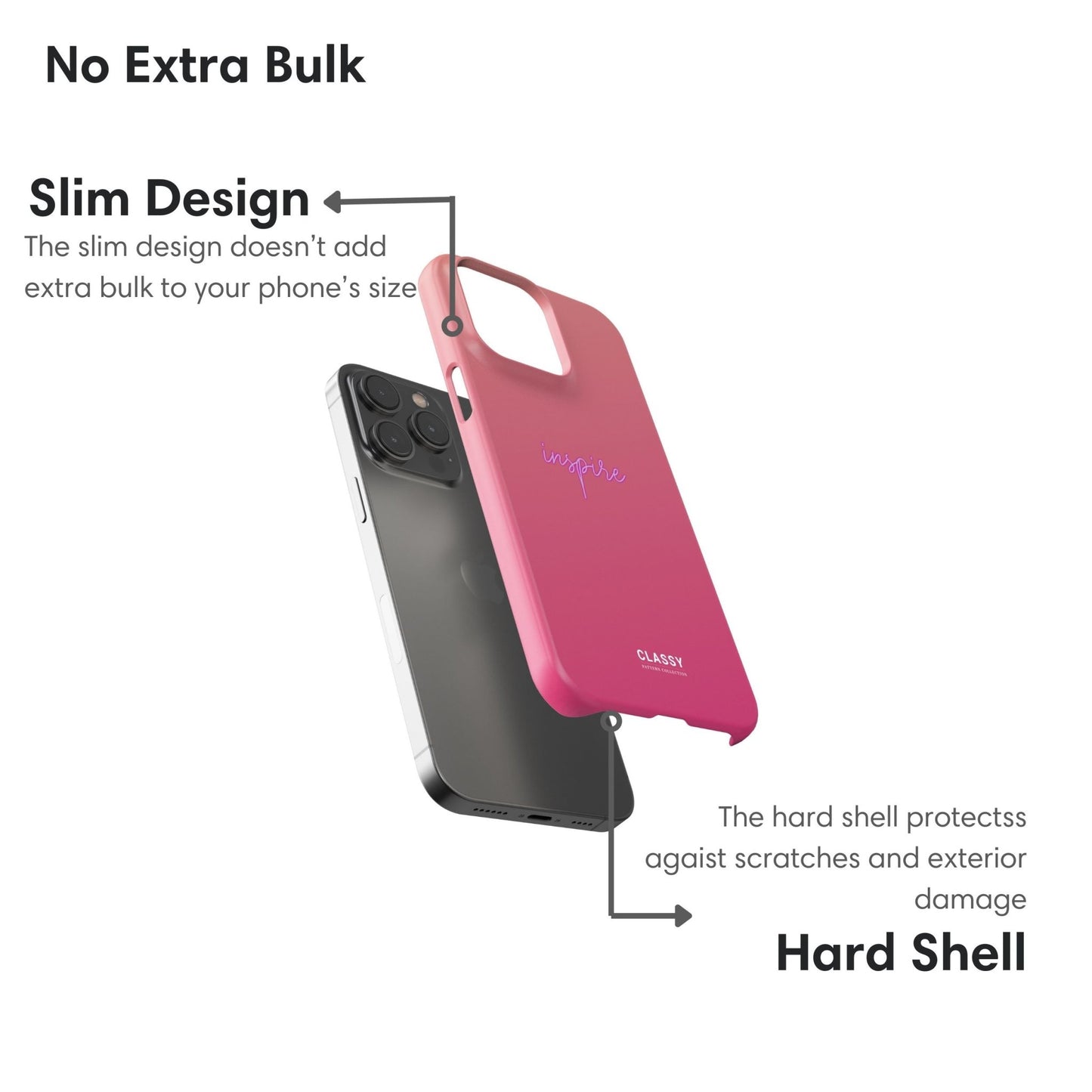 Inspire | Pink Snap Case - Classy Cases - Phone Case - iPhone 17 - Glossy - 