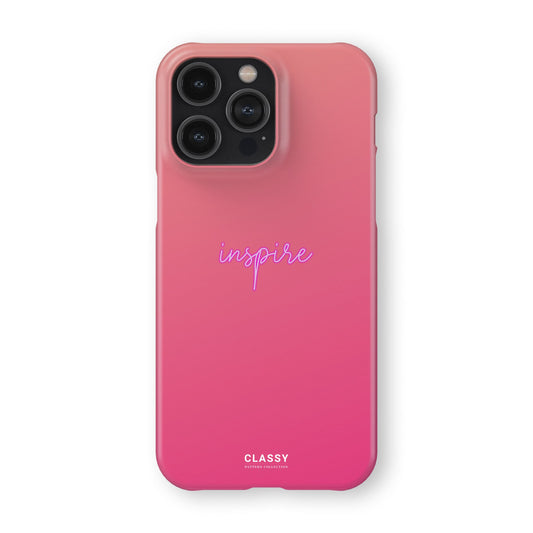 Inspire | Pink Snap Case front