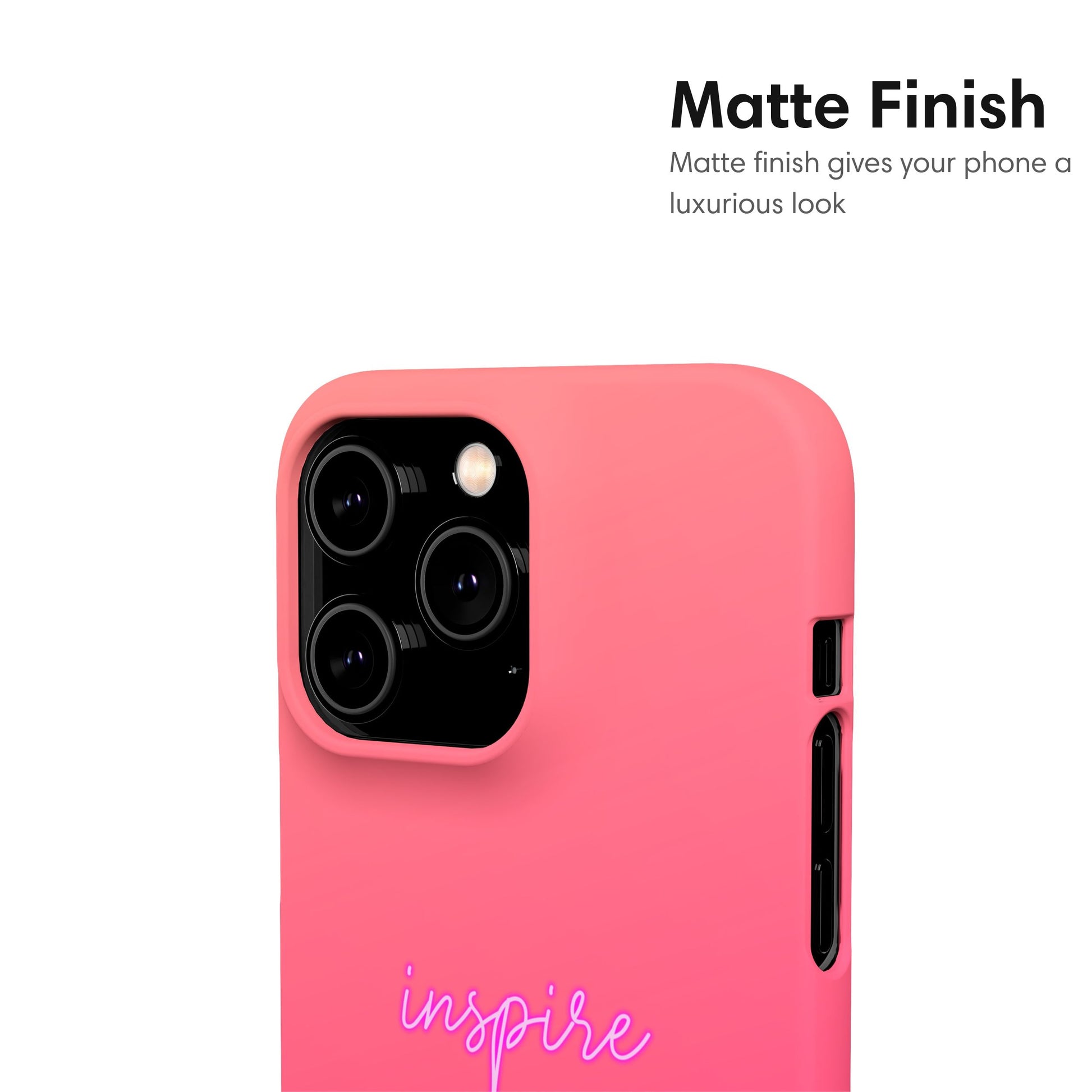 Inspire | Pink Snap Case matte