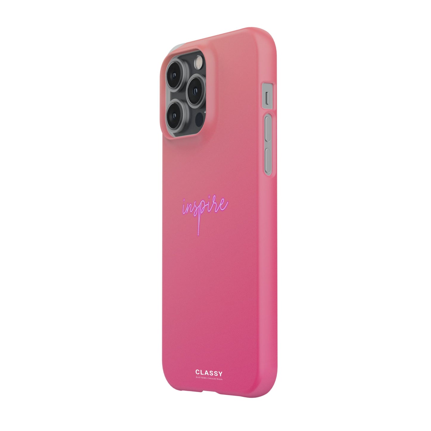 Inspire | Pink Snap Case side