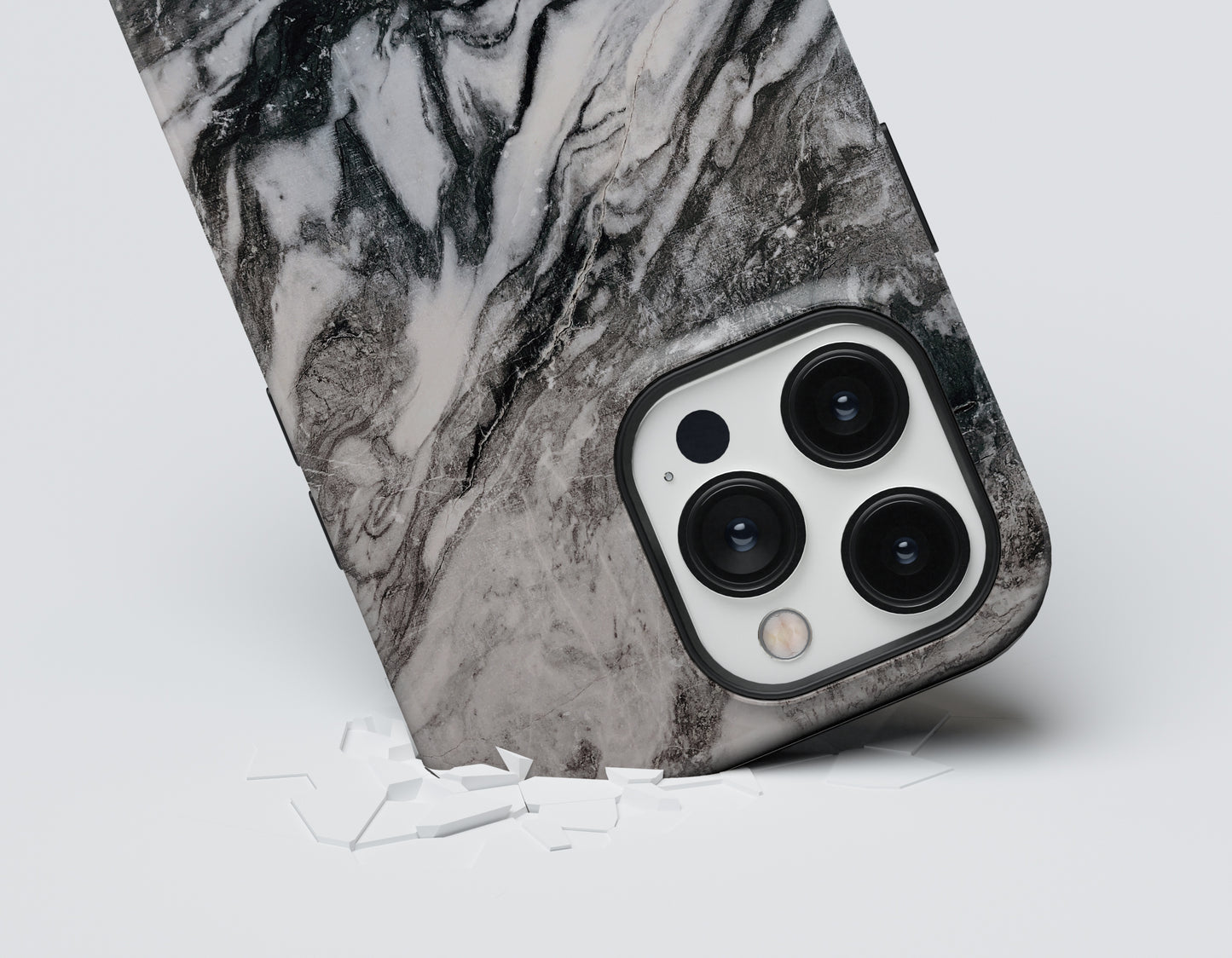 Black and White Marble Tough Case