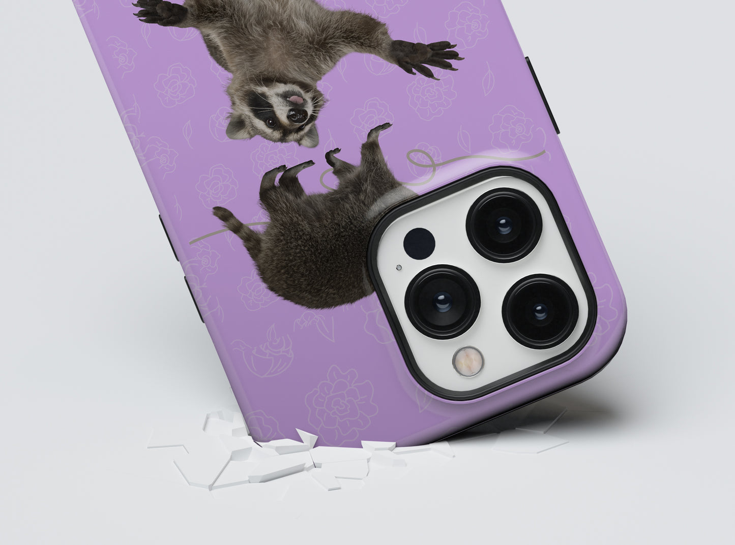 Purple Raccoons Tough Case