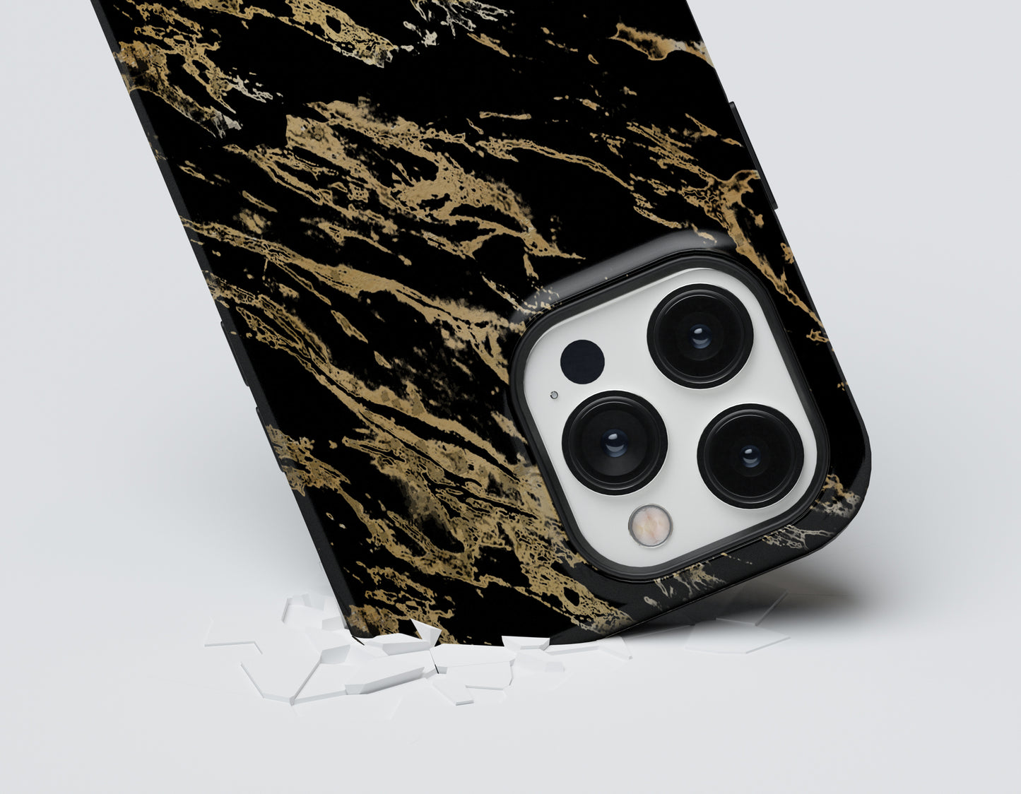 Black and Gold Pattern Tough Case