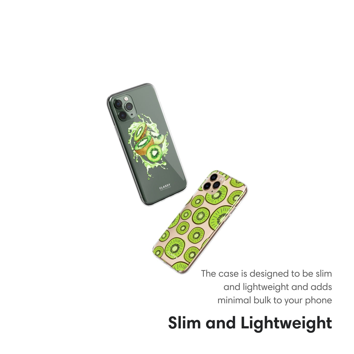 Kiwis Clear Case - Classy Cases - Phone Case - iPhone 16 Pro - Without gift packaging - 