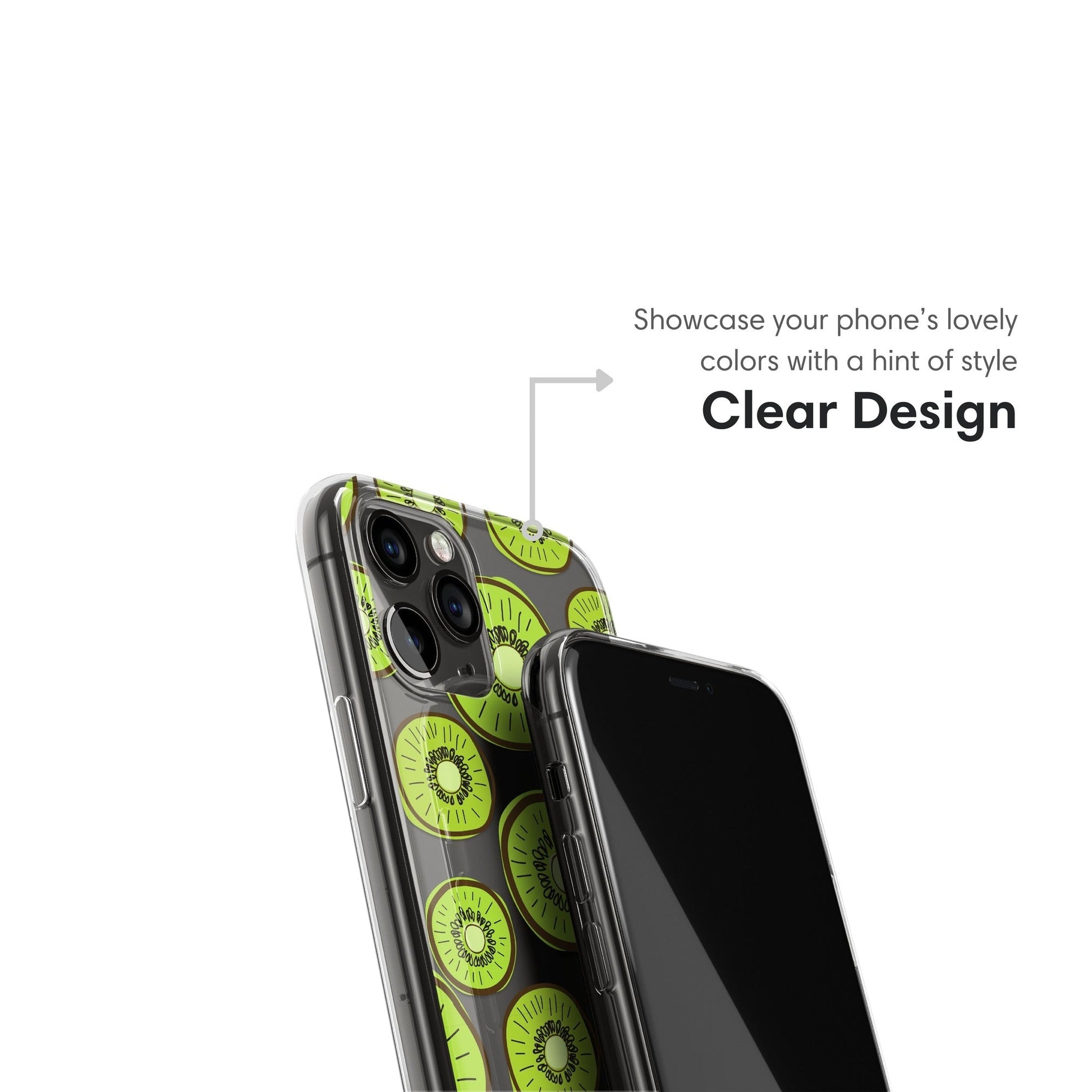 Kiwis Clear Case - Classy Cases - Phone Case - iPhone 16 Pro - Without gift packaging - 