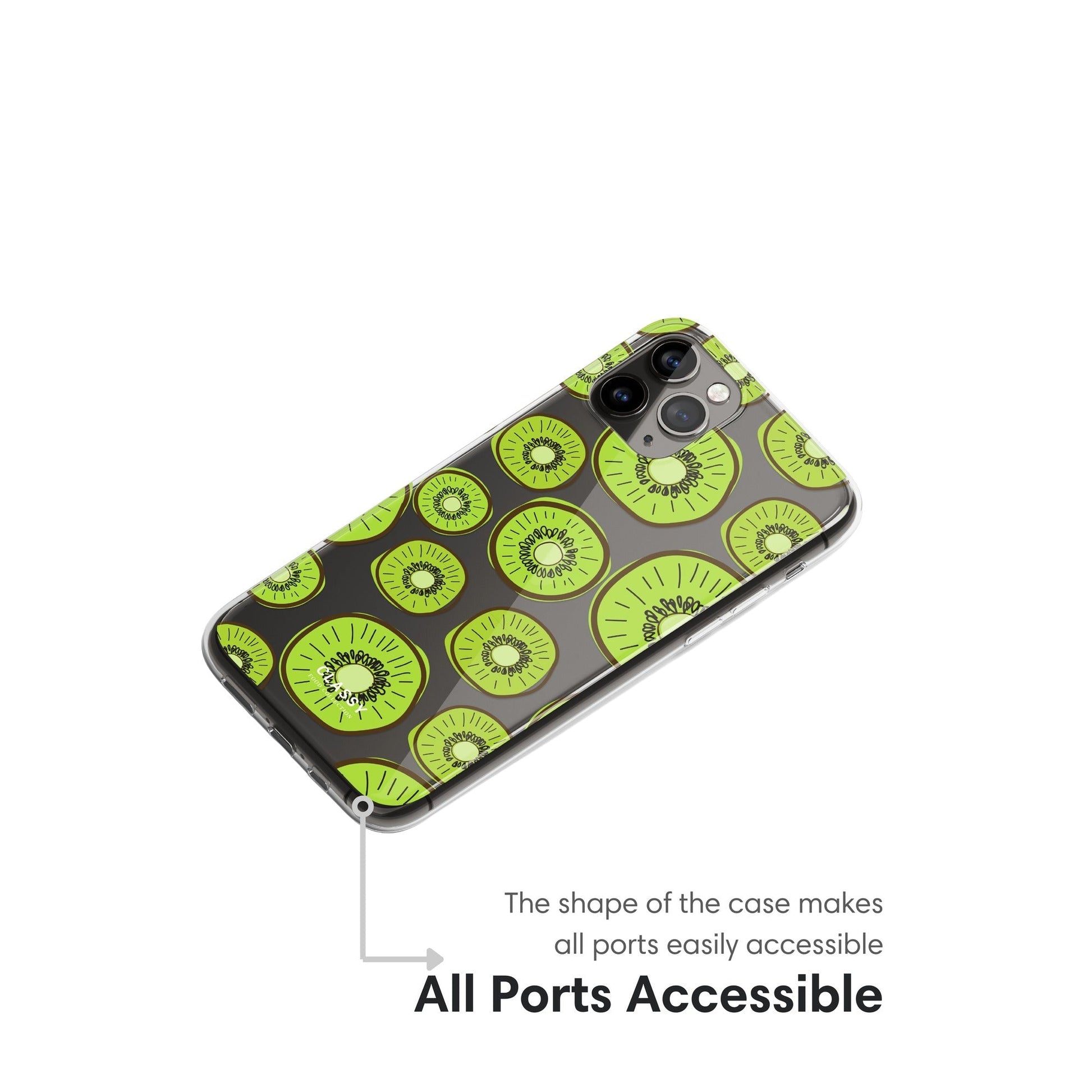 Kiwis Clear Case - Classy Cases - Phone Case - iPhone 16 Pro - Without gift packaging - 