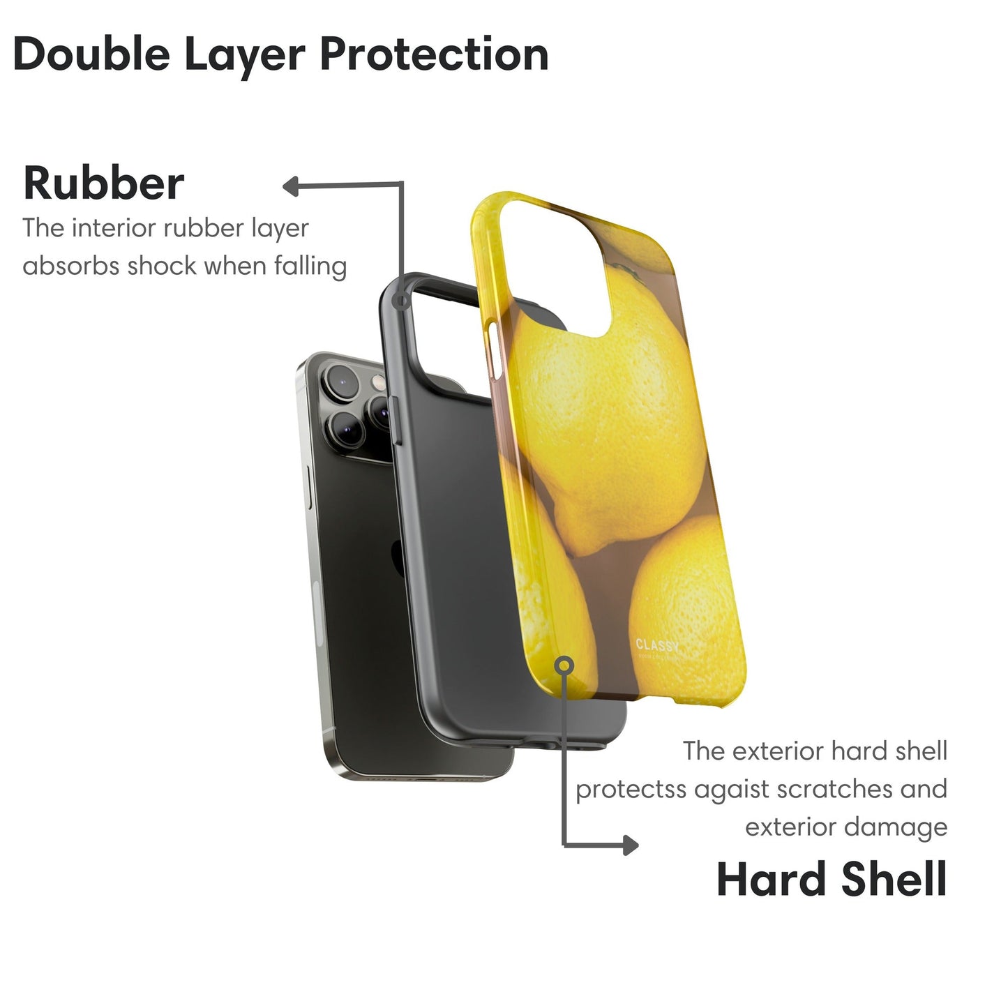Lemons Tough Case - Classy Cases - Phone Case - iPhone 17 - Glossy - 