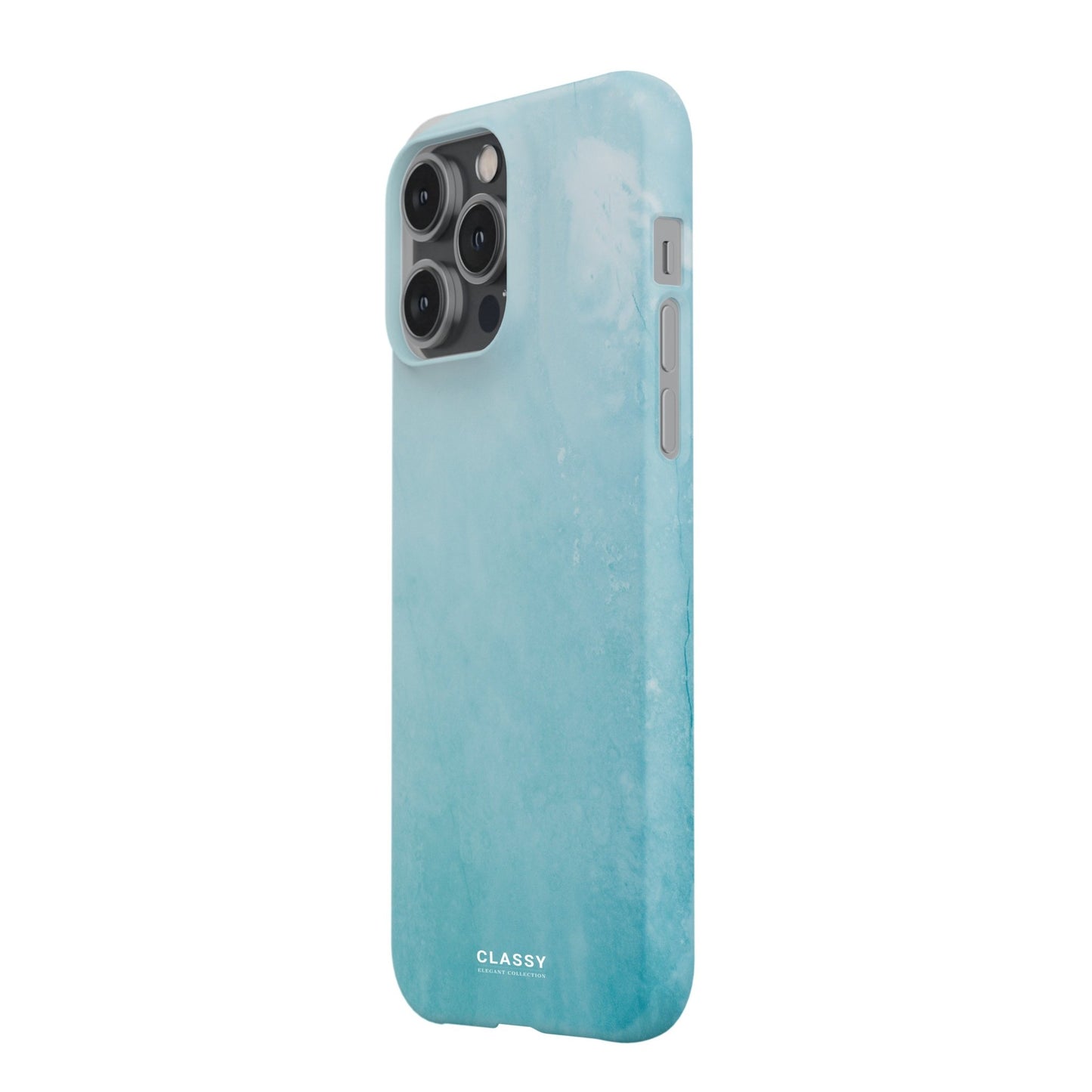 Light Blue Elegant Ombre Snap Case - Classy Cases - Phone Case - iPhone 17 - Glossy - 
