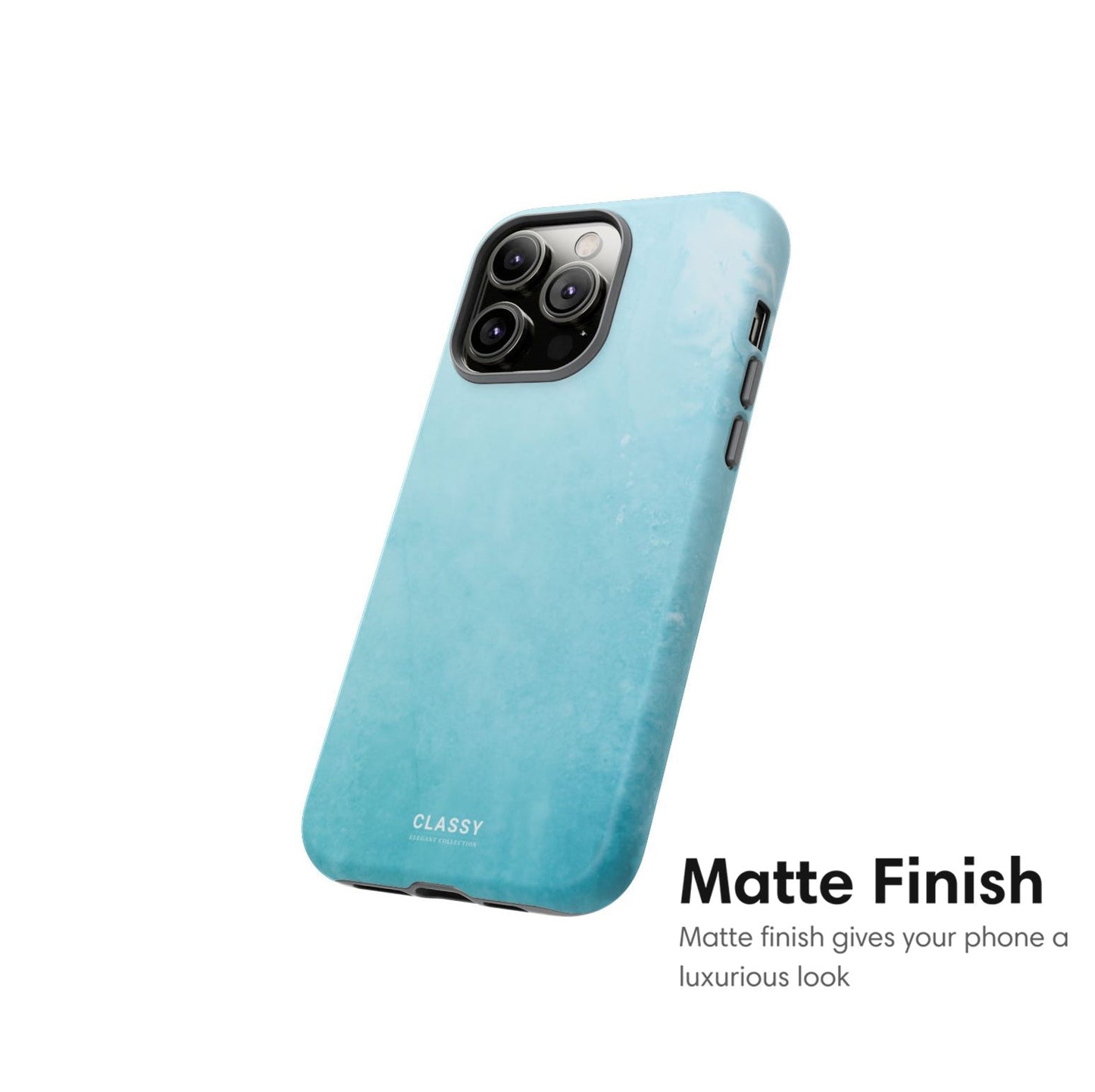 Light Blue Elegant Ombre Tough Case - Classy Cases - Phone Case - iPhone 17 - Glossy - 